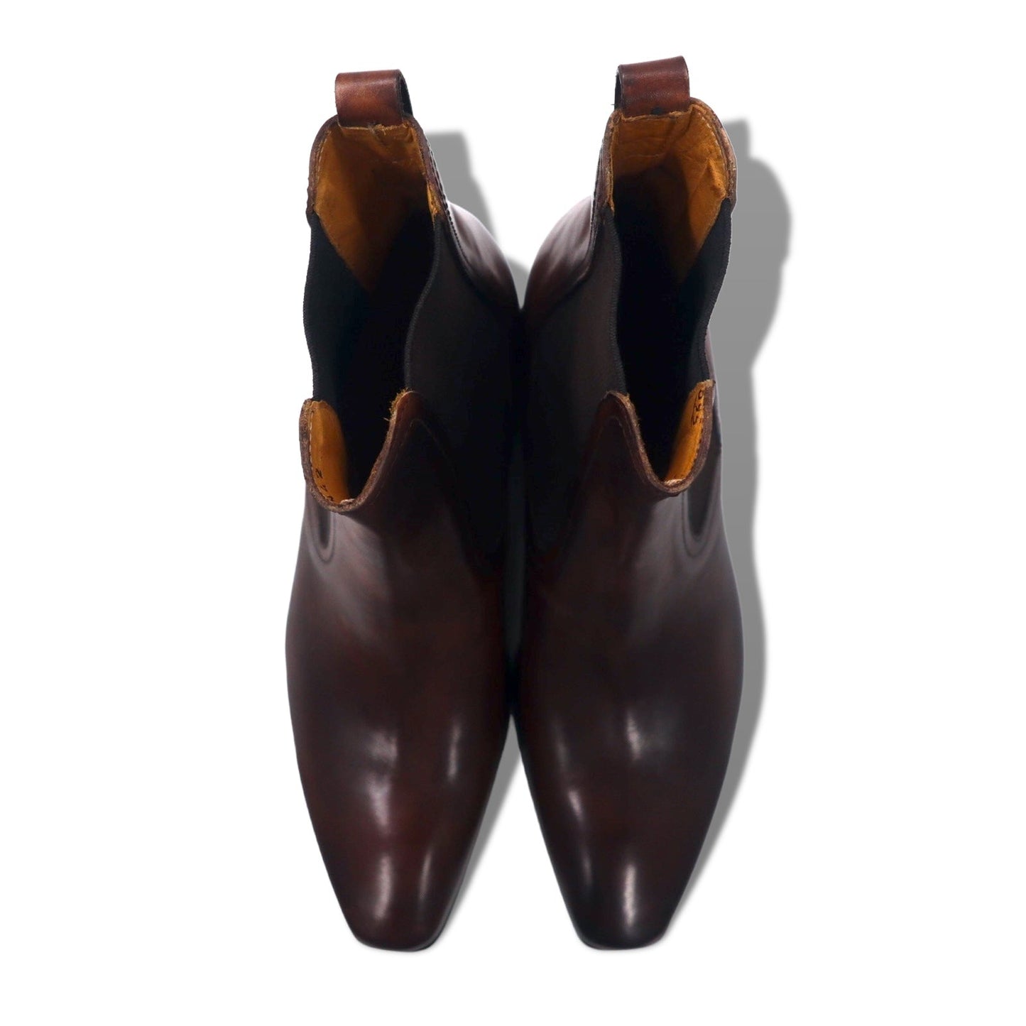 Titlo Classic (Isetan) Italian-made side-gore Chelsea boots, size 26.5cm, brown leather, Lav.blake