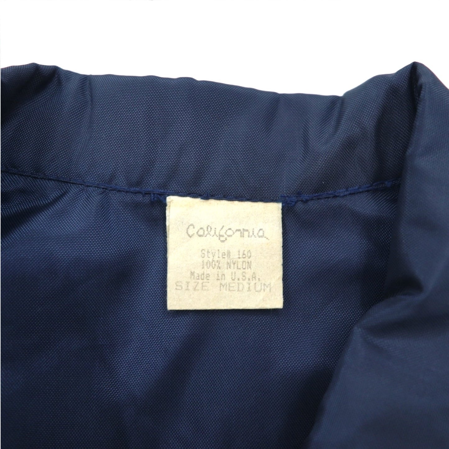 Vintage 90s USA Made Harrington Jacket, California, USA, 90s Swing Top, Size M, Navy, Side Stripes, NCOA