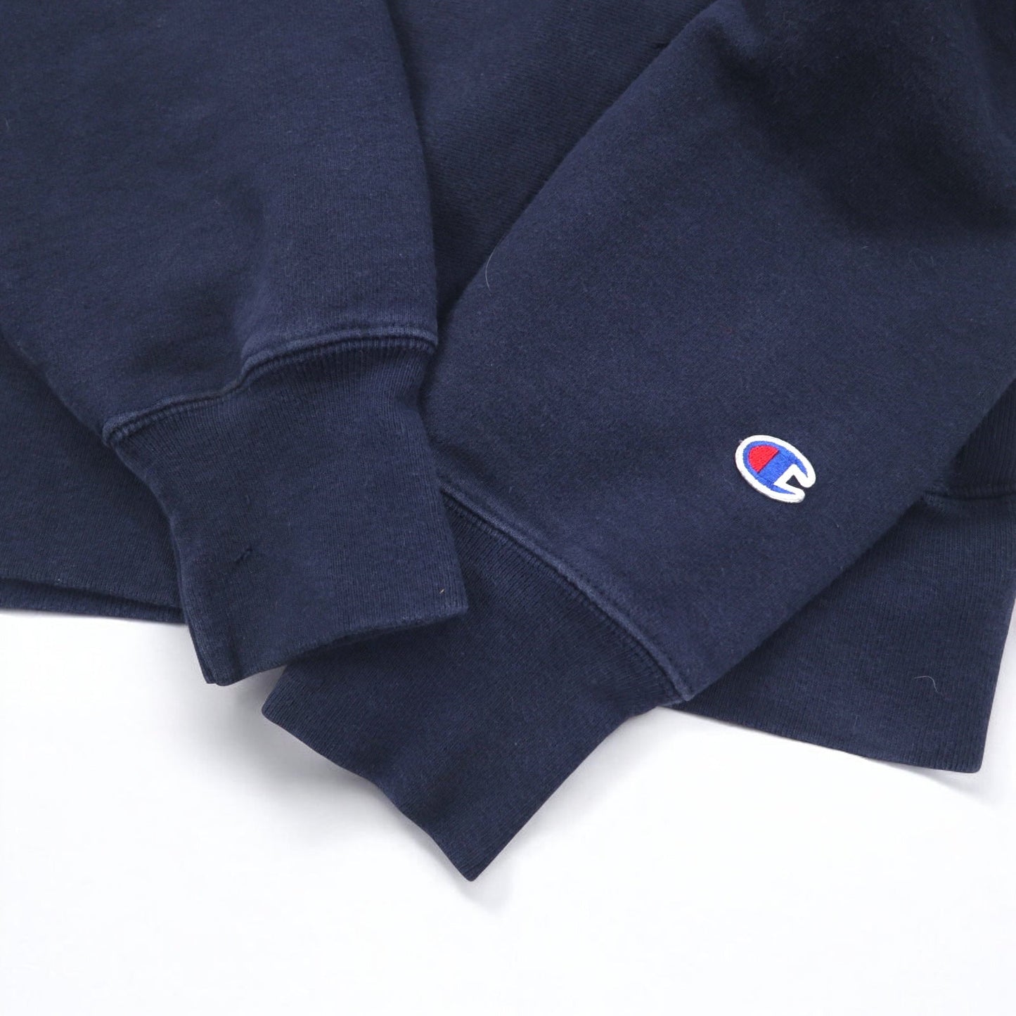 Champion Reverse Weave Script Logo Print Sweatshirt, Size 3XL, Navy, with Blue Single Tag, Reprint, Made in El Salvador