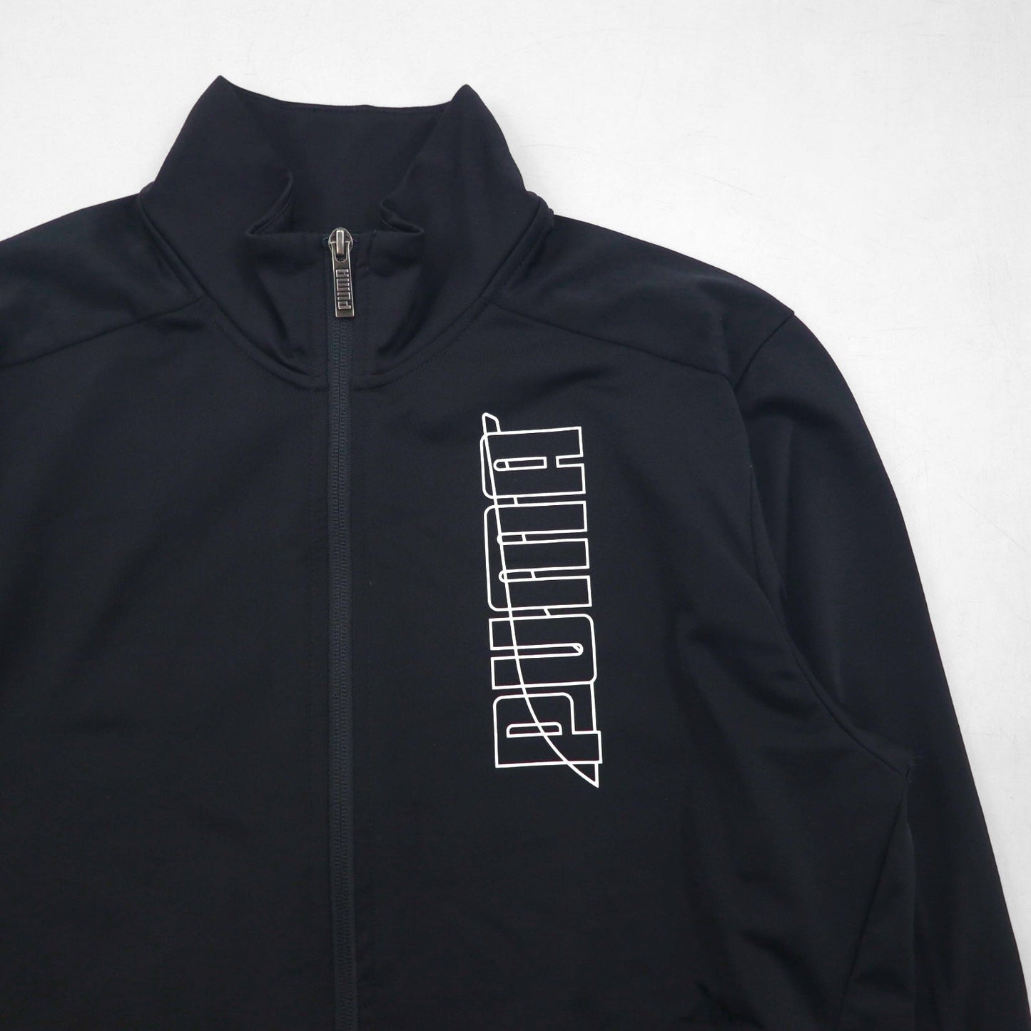 PUMA スタンドカラー ジャージ セットアップ M ブラック GRAPHIC ハイネック ジョガー 585325-01