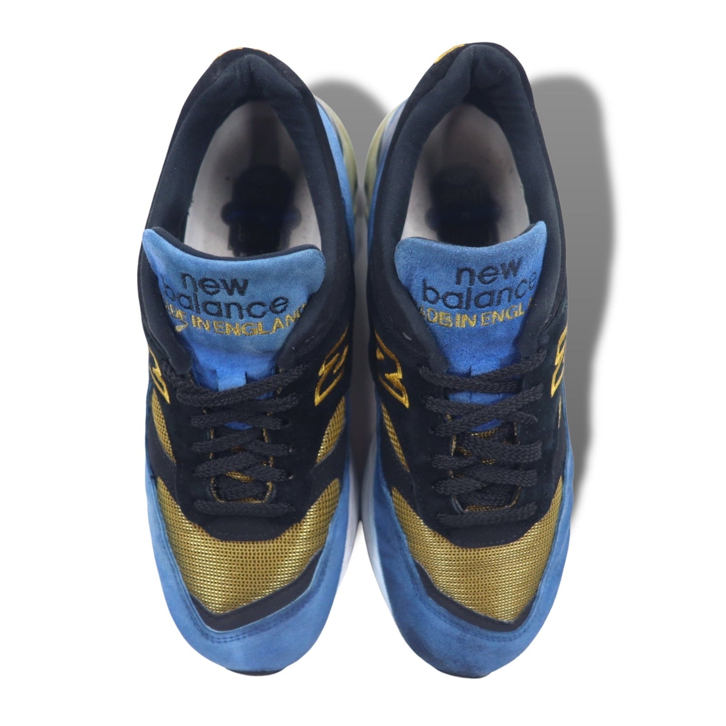 NEW BALANCE Made in England M1500 Sneakers, Size 26.5cm, Blue/Black Suede, M15009CV