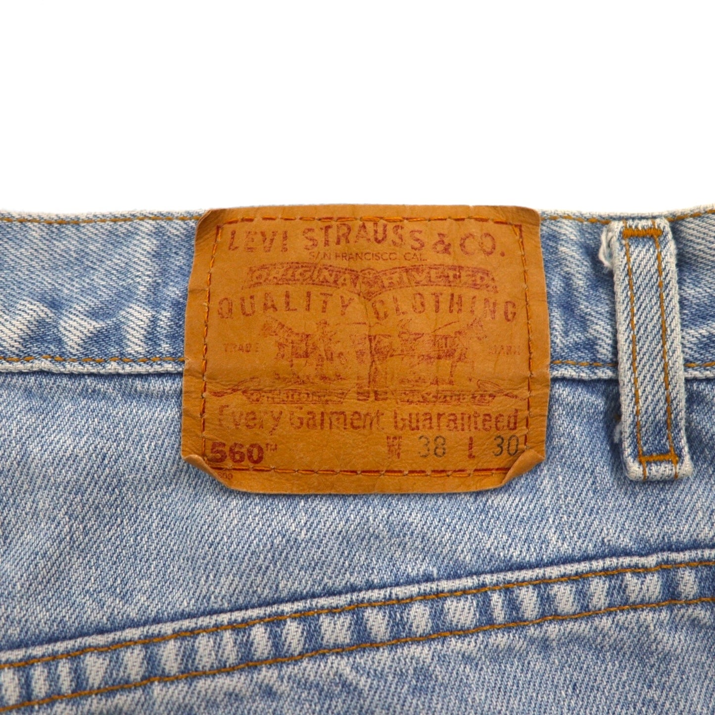 Levi's 90s Made in USA 560 Baggy Loose Fit Tapered Denim Pants, Size XL, Blue, Loose Fit Tapered Leg, 560-4834