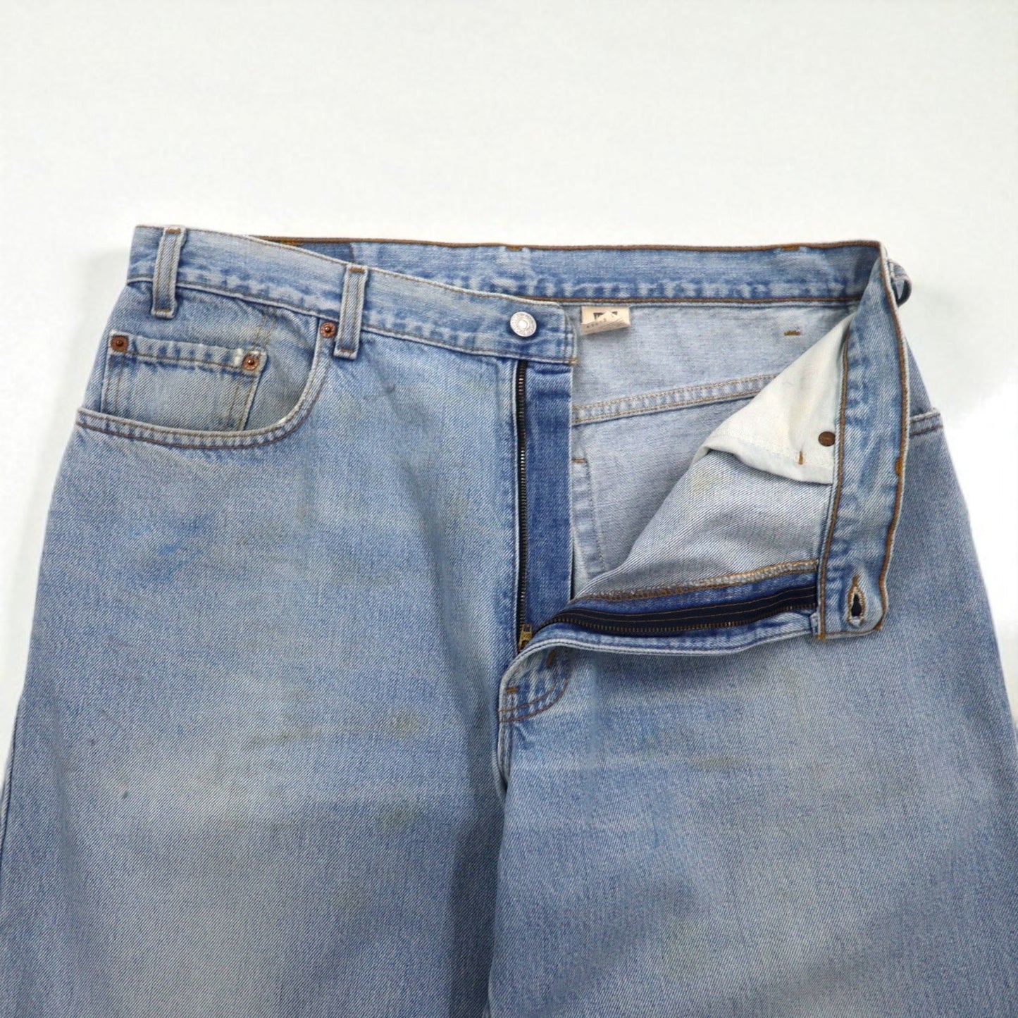 Levi's 90s Made in USA 560 Baggy Loose Fit Tapered Denim Pants, Size XL, Blue, Loose Fit Tapered Leg, 560-4834