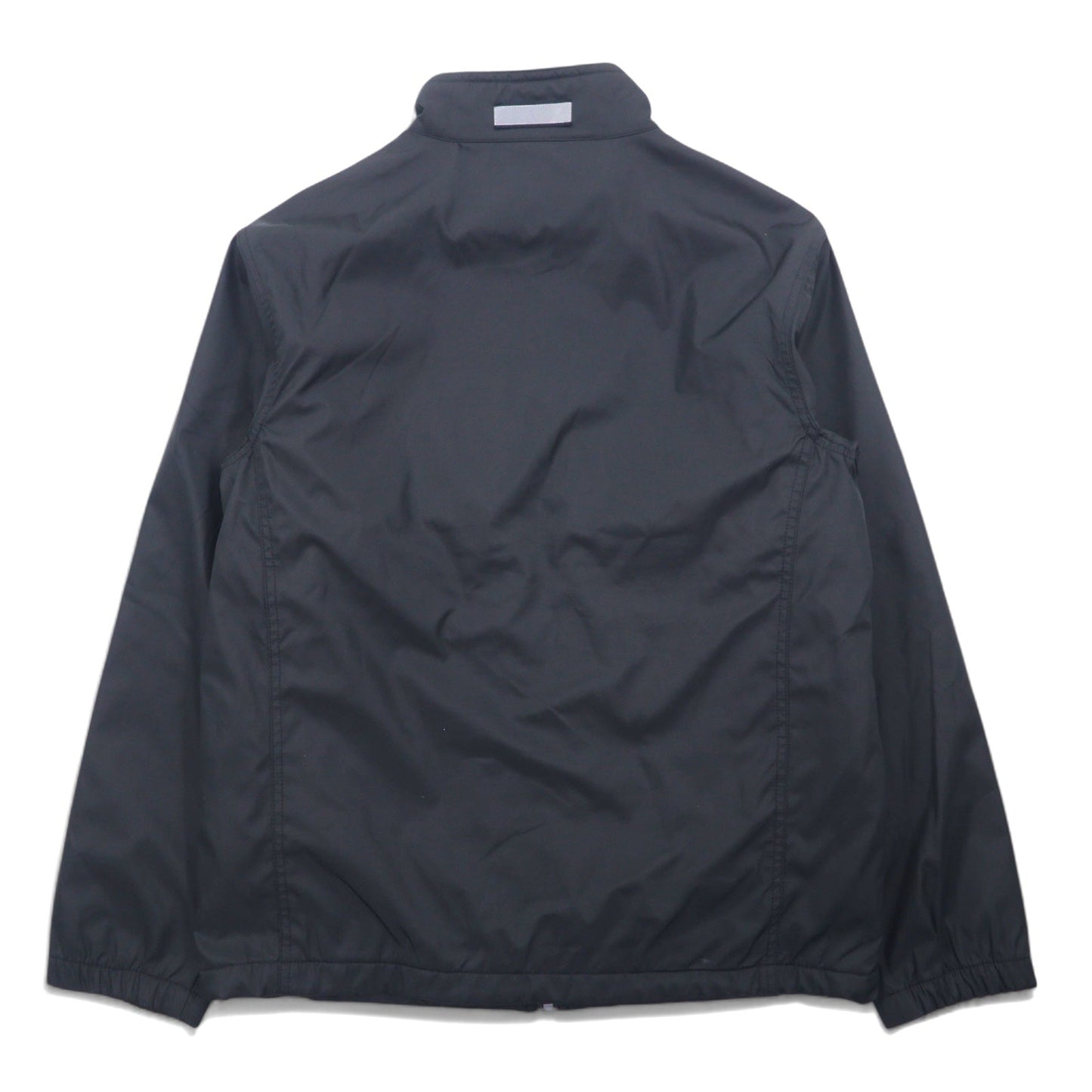 FIRST DOWN Nylon Jacket, Size M, Black, Polyester, Fleece Lining, Drawcord