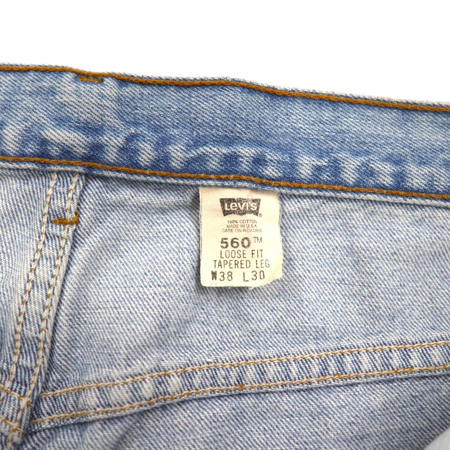 Levi's 90s Made in USA 560 Baggy Loose Fit Tapered Denim Pants, Size XL, Blue, Loose Fit Tapered Leg, 560-4834