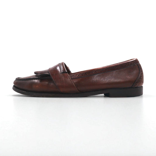 COLE HAAN USA製 フリンジ ローファー 28cm ブラウン レザー 225844 J5 6034