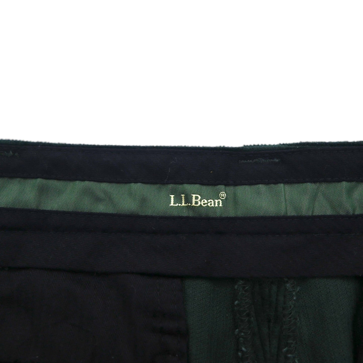 L.L.Bean 90年代 クラシックフィット コーデュロイ チノパンツ L グリーン 285254