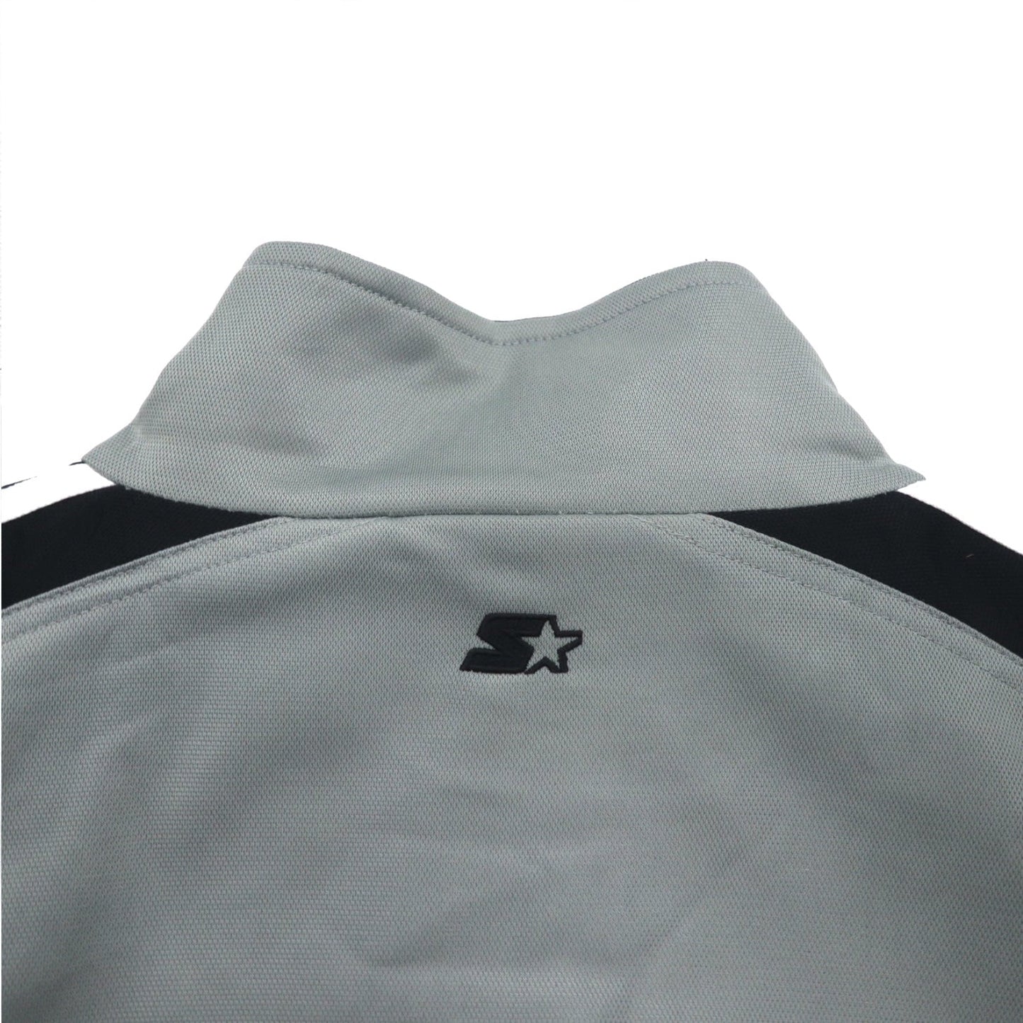 STARTER 90年代 トラックジャケット ジャージ XL グレー サイドライン スタンドカラー ハイネック
