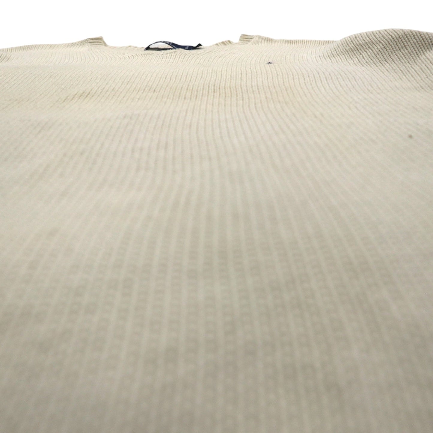 Polo Ralph Lauren 90年代 Vネック ローゲージ コットンニット セーター XL スモールポニー刺繡