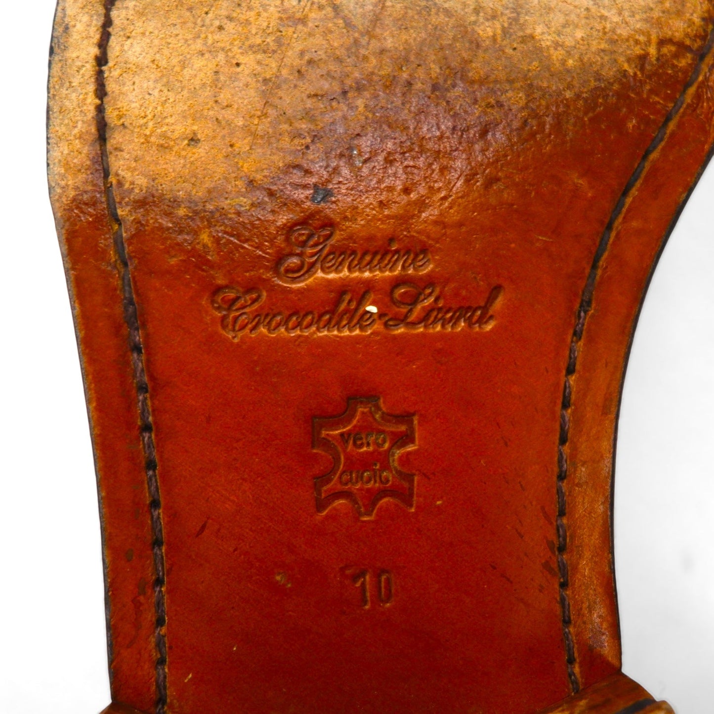 Spain Vintage Crocodile Shoes スペイン製 クロコダイル ドレスシューズ 28cm レザー DAVID EDEN