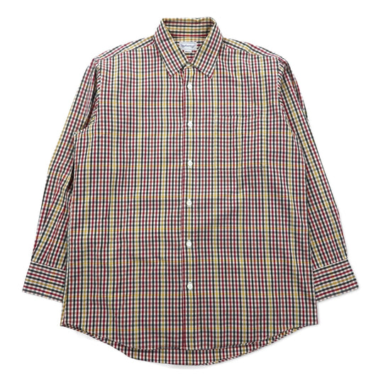 Burberry's 90s Check Shirt, Size M, Red and Yellow, Cotton