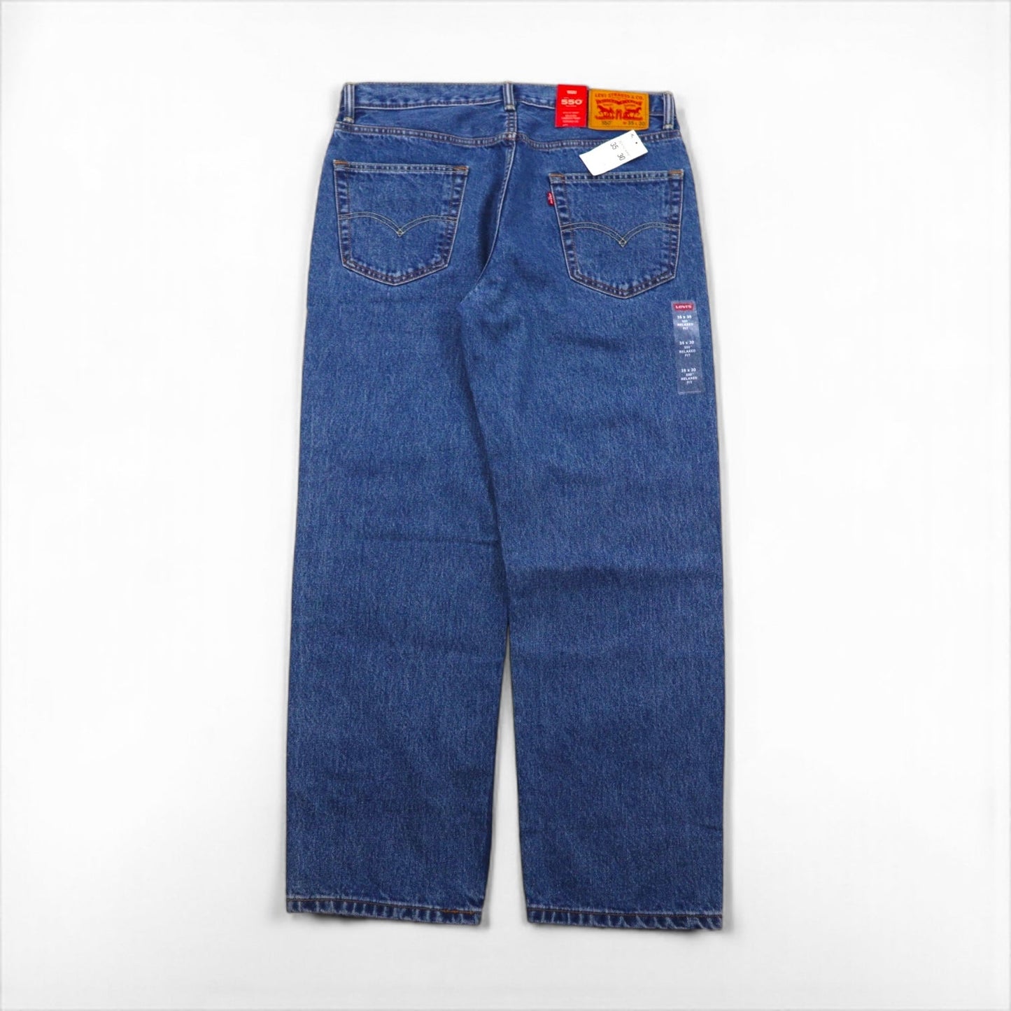 Levi's 550 バギー リラックスフィット デニムパンツ ジーンズ L インディゴ RELAXED FIT JEANS MEDIUM STONEWASH 00550-4891 未使用品