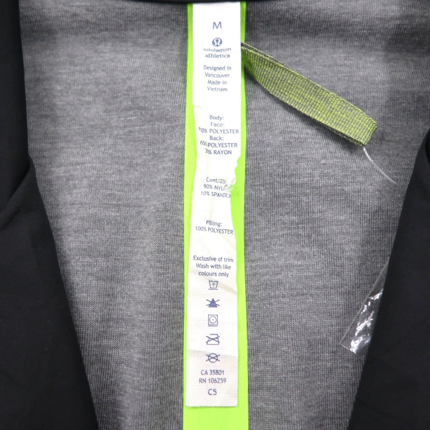 lululemon プリマロフト Primaloft ブレザー NORTON BLAZER テーラードジャケット M ブラック ストレッチ 中綿 M4400S 未使用品