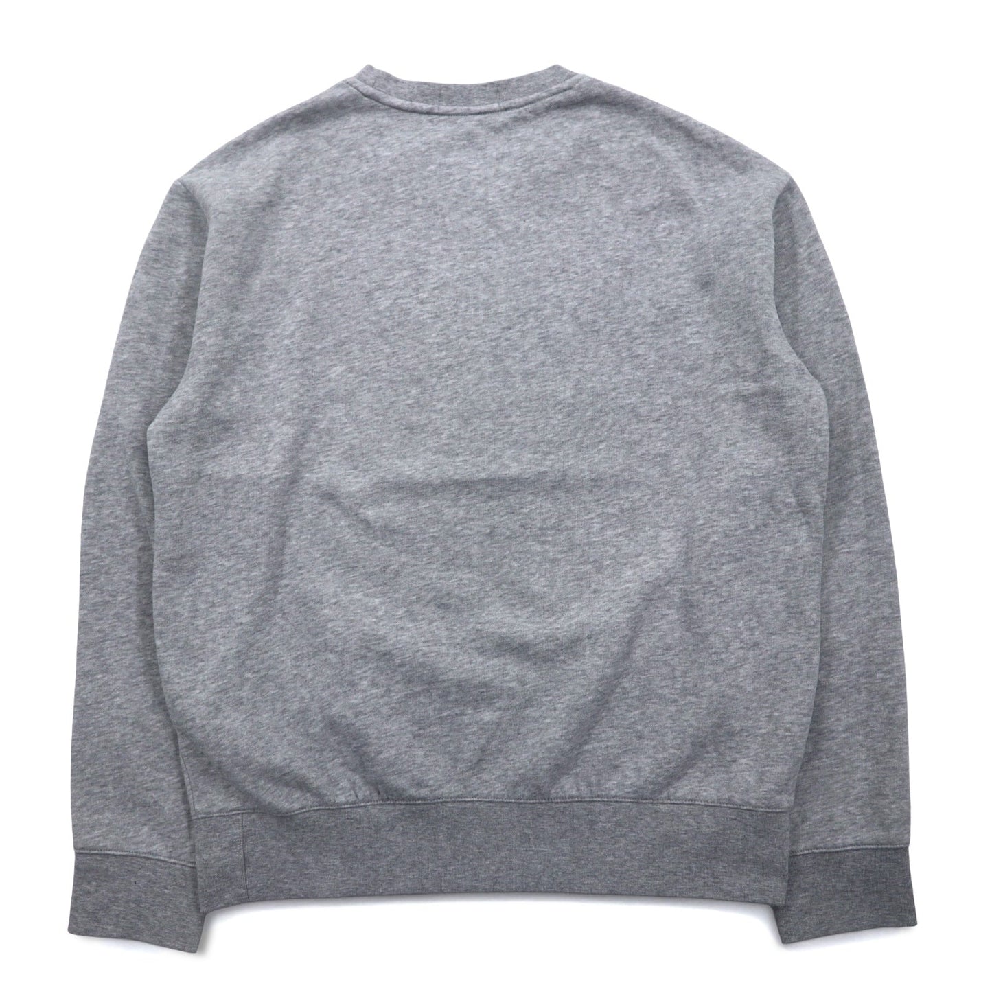 POLO RALPH LAUREN ビッグポニー ロゴプリント スウェット M グレー コットン