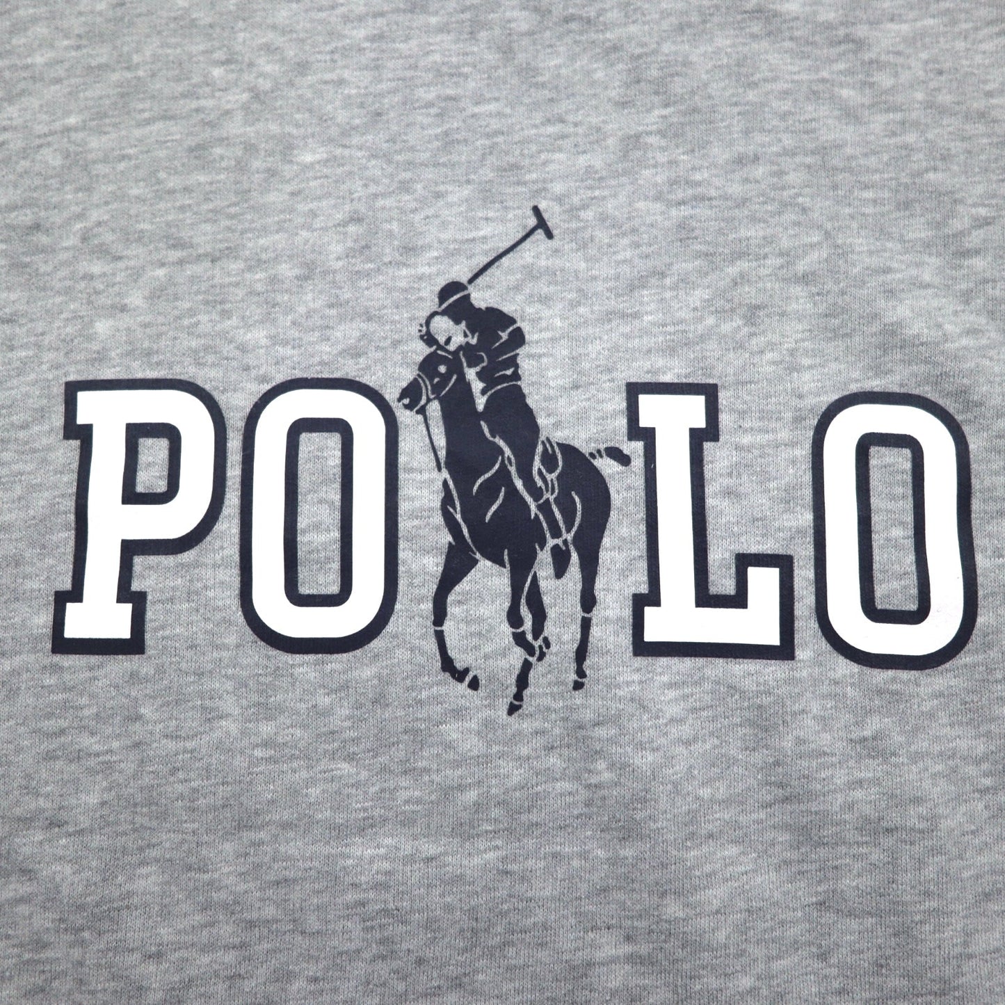 POLO RALPH LAUREN ビッグポニー ロゴプリント スウェット M グレー コットン