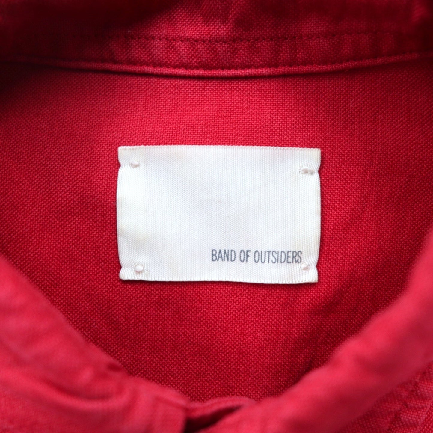 BAND OF OUTSIDERS USA製 ボタンダウン シャツ S レッド コットン