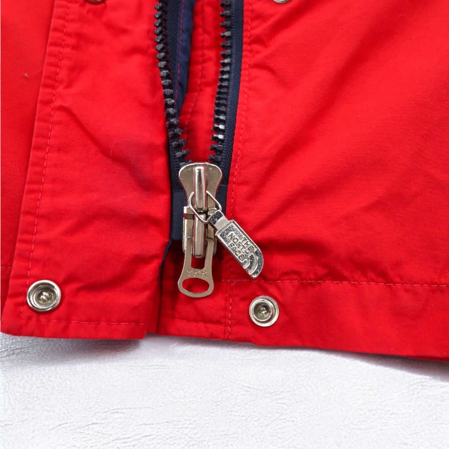 THE NORTH FACE 90s USA Made GORE-TEX Mountain Parka, Size L, Red, Waterproof, Drawcord, Detachable Hood, Red Tag