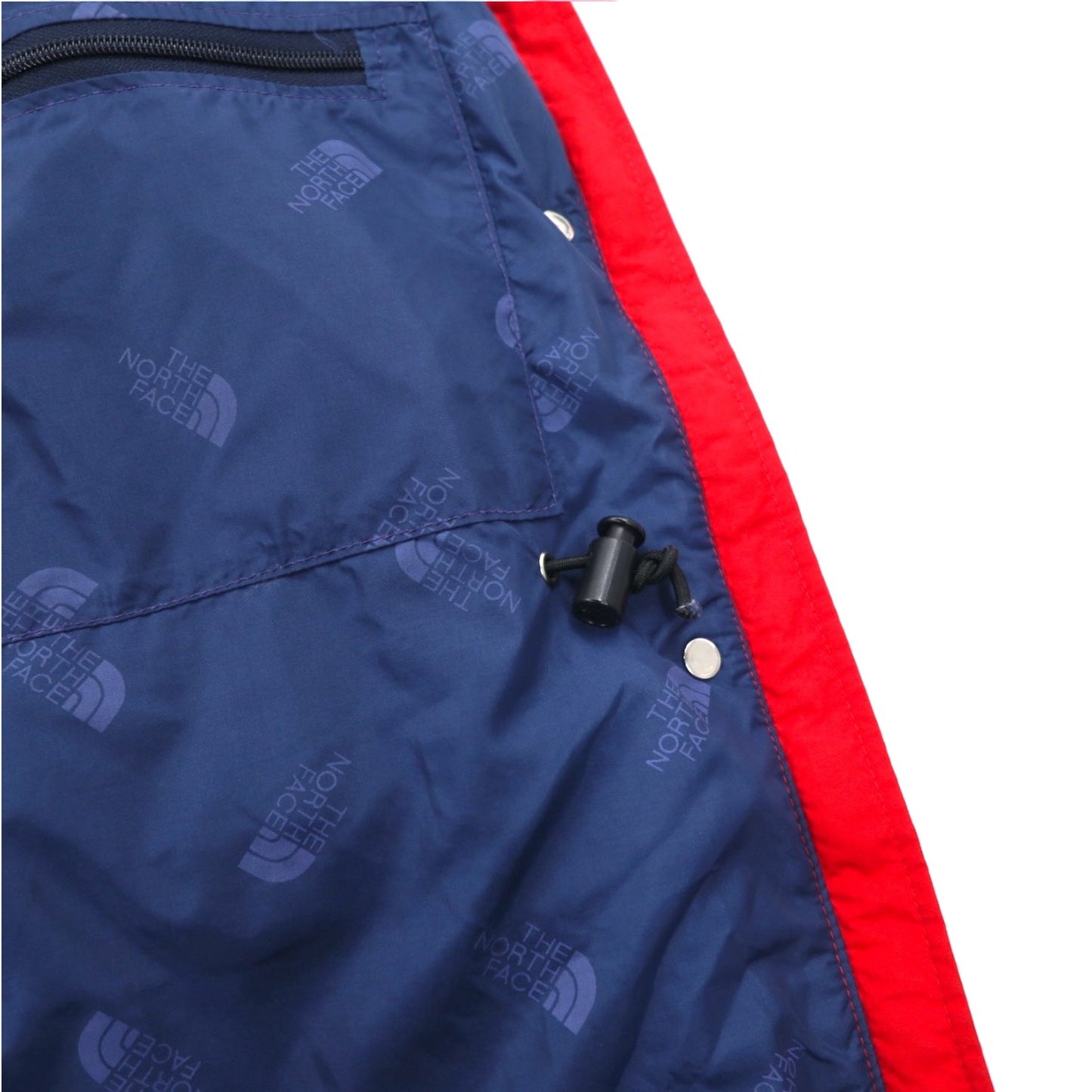 THE NORTH FACE 90s USA Made GORE-TEX Mountain Parka, Size L, Red, Waterproof, Drawcord, Detachable Hood, Red Tag