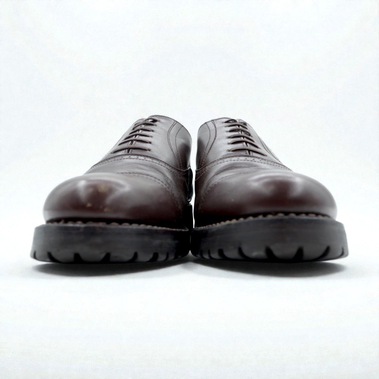 COMME des GARCONS HOMME ストレートチップ ドレスシューズ 25cm ブラウン レザー ラグソール
