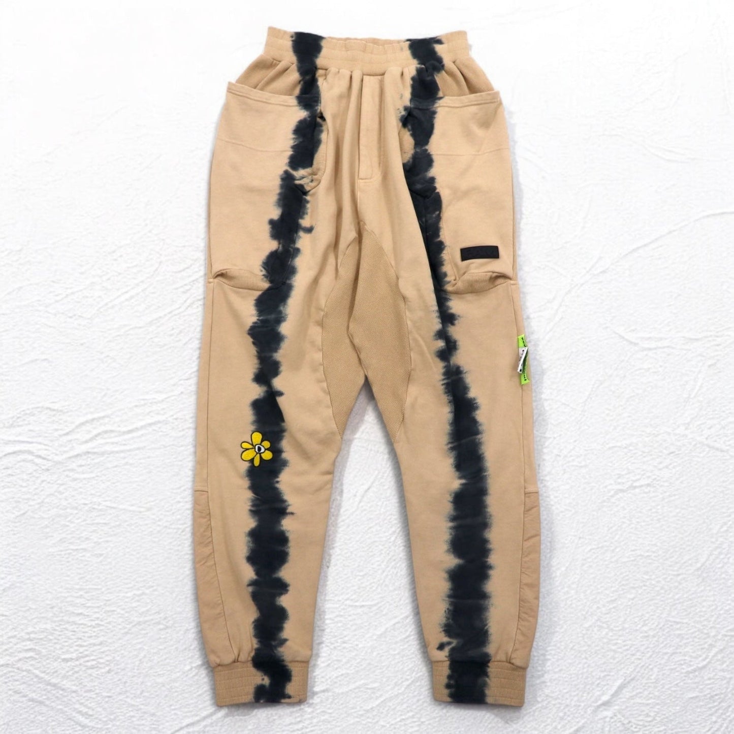 P.A.M. PERKS AND MINI スウェットパンツ BTC RUST TIE DYE DUPIO PANTS ベージュ タイダイ