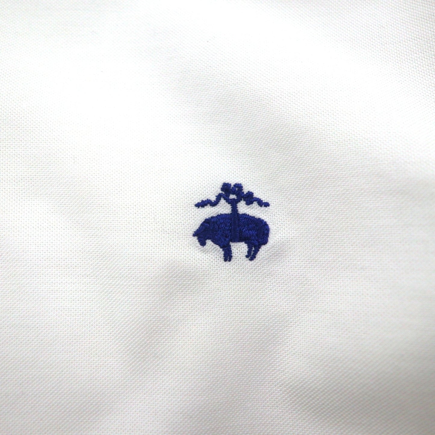 Brooks Brothers オックスフォード ボタンダウン シャツ L スーピマコットン ホワイト ノンアイロン ワンポイントロゴ