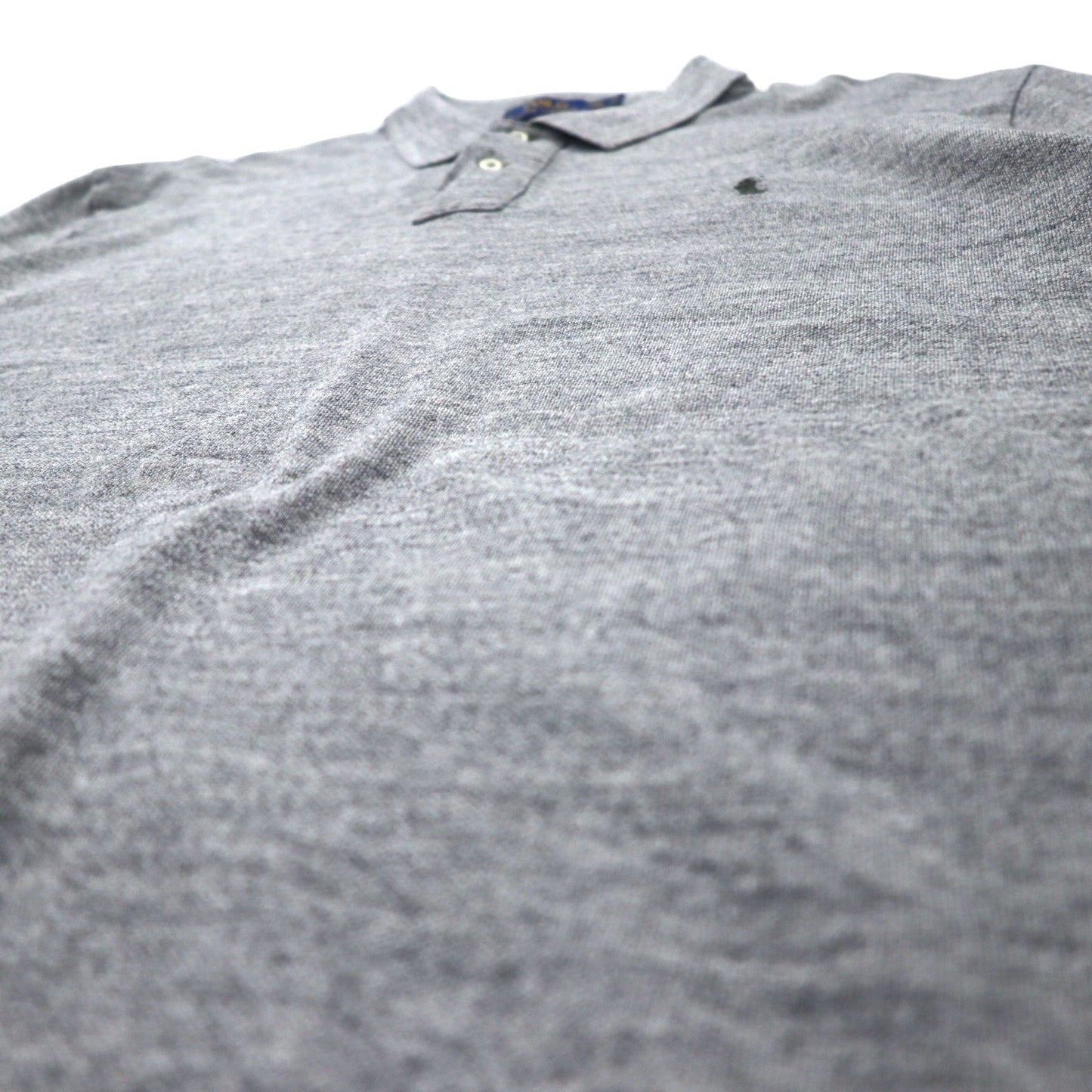 POLO RALPH LAUREN Classic Fit Polo Shirt, XXL, Gray Cotton, Small Pony Embroidery