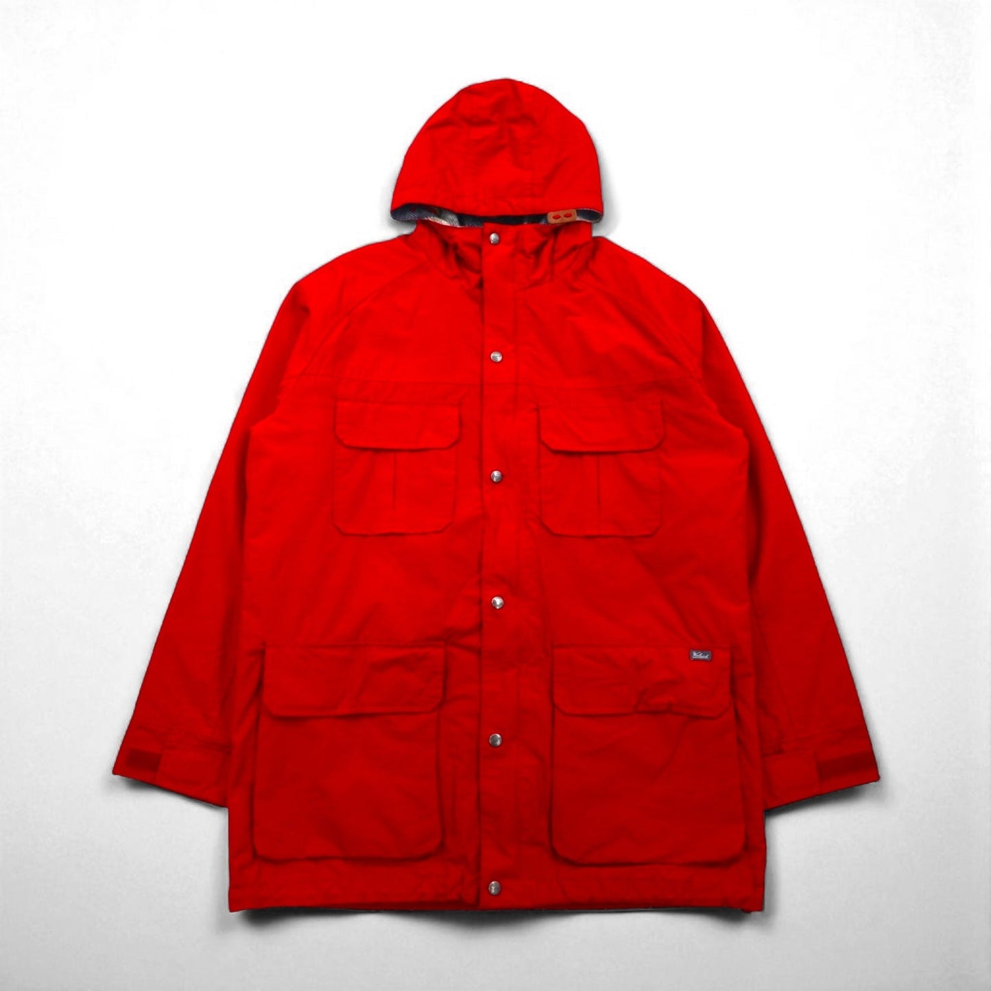 Woolrich 90年代 60/40クロス マウンテンパーカー L レッド ドローコード ライナー付 ダブルジップ