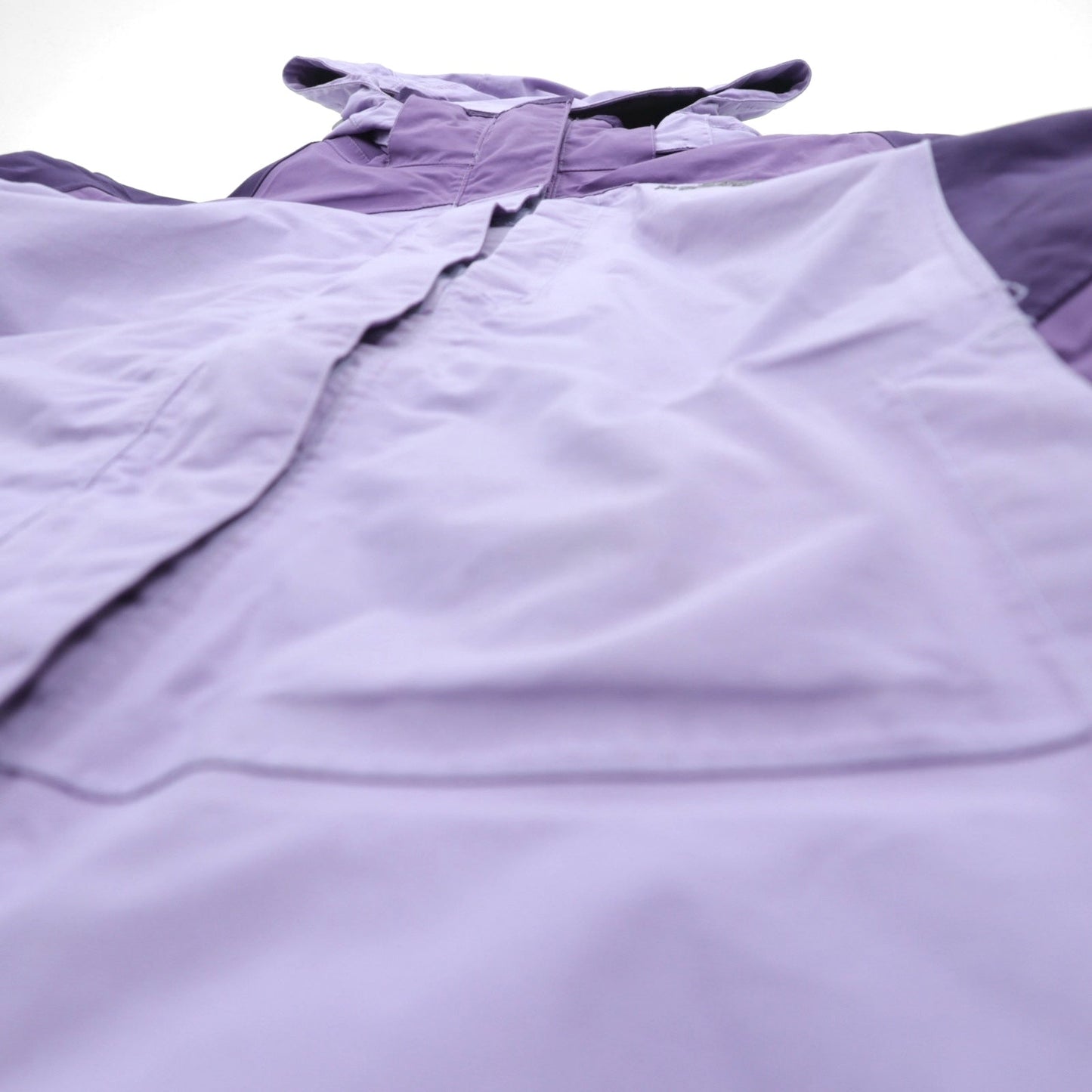 THE NORTH FACE Waterproof HYVENT Mountain Parka, Large, Purple, with Drawcord, Double Zip, and Zip-in-Zip
