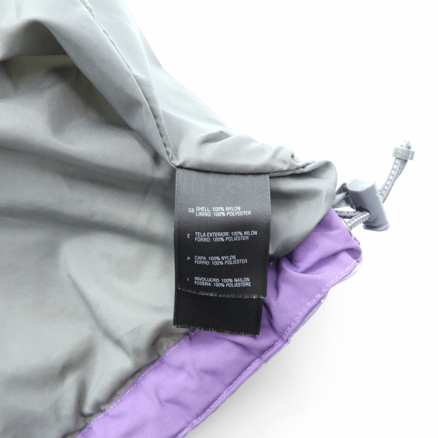 THE NORTH FACE Waterproof HYVENT Mountain Parka, Large, Purple, with Drawcord, Double Zip, and Zip-in-Zip