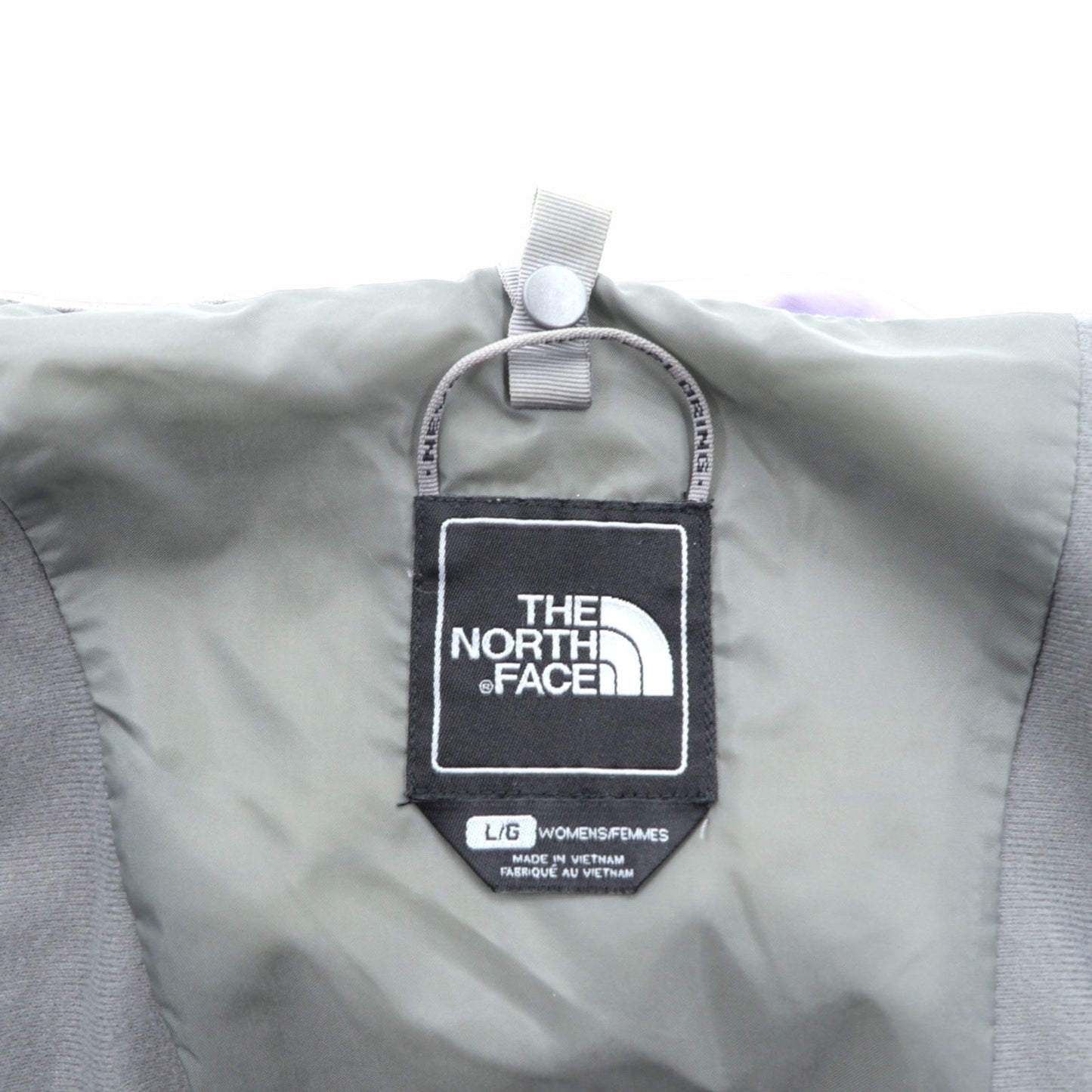 THE NORTH FACE Waterproof HYVENT Mountain Parka, Large, Purple, with Drawcord, Double Zip, and Zip-in-Zip
