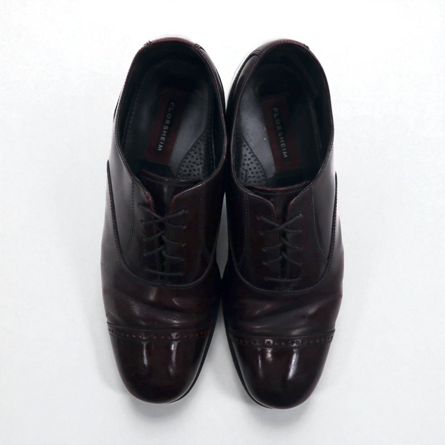 FLORSHEIM ストレートチップ ドレスシューズ 27.5cm ボルドー レザー 11616-601