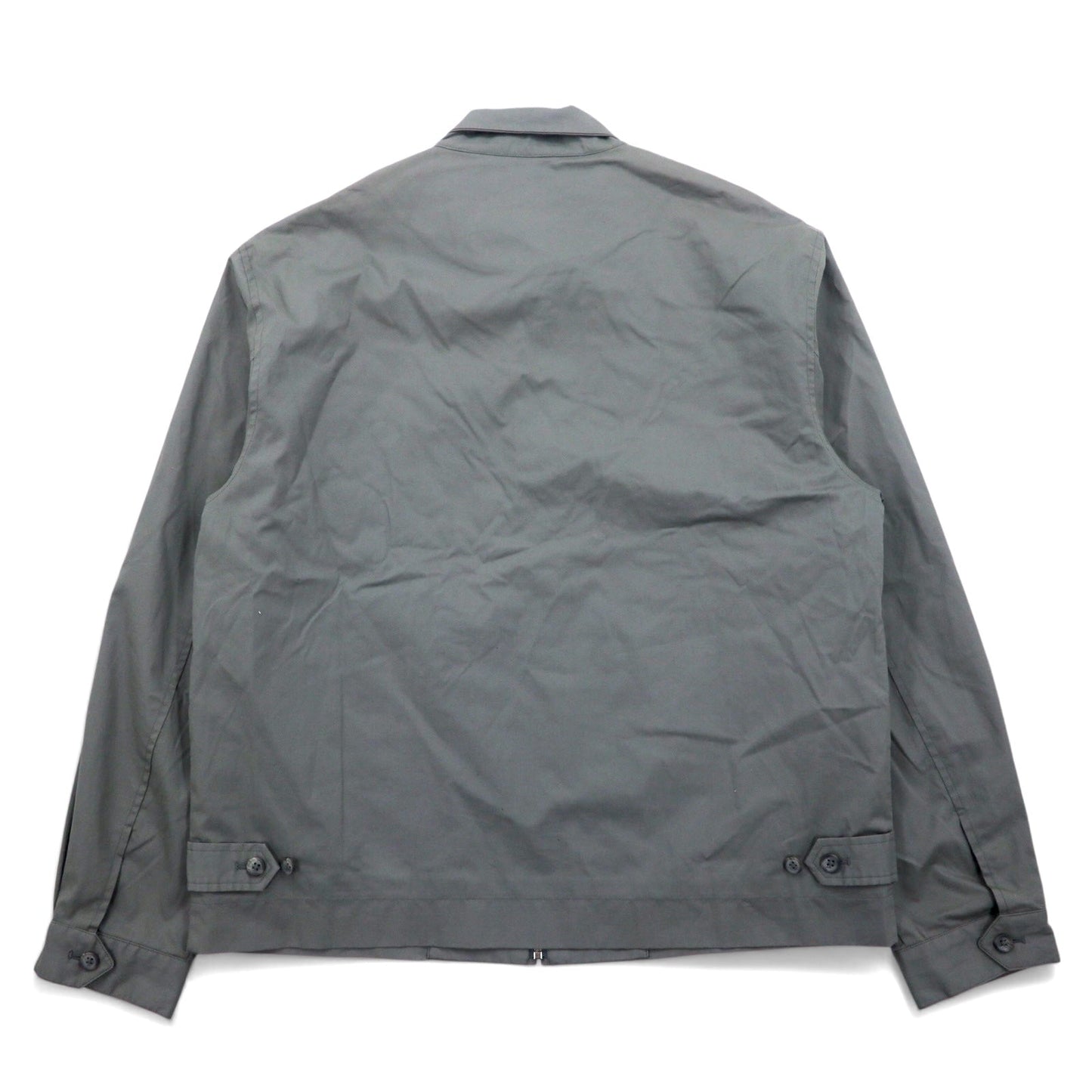 346 BROOKS BROTHERS Swing Top Harrington Jacket, Size M, Gray, Cotton