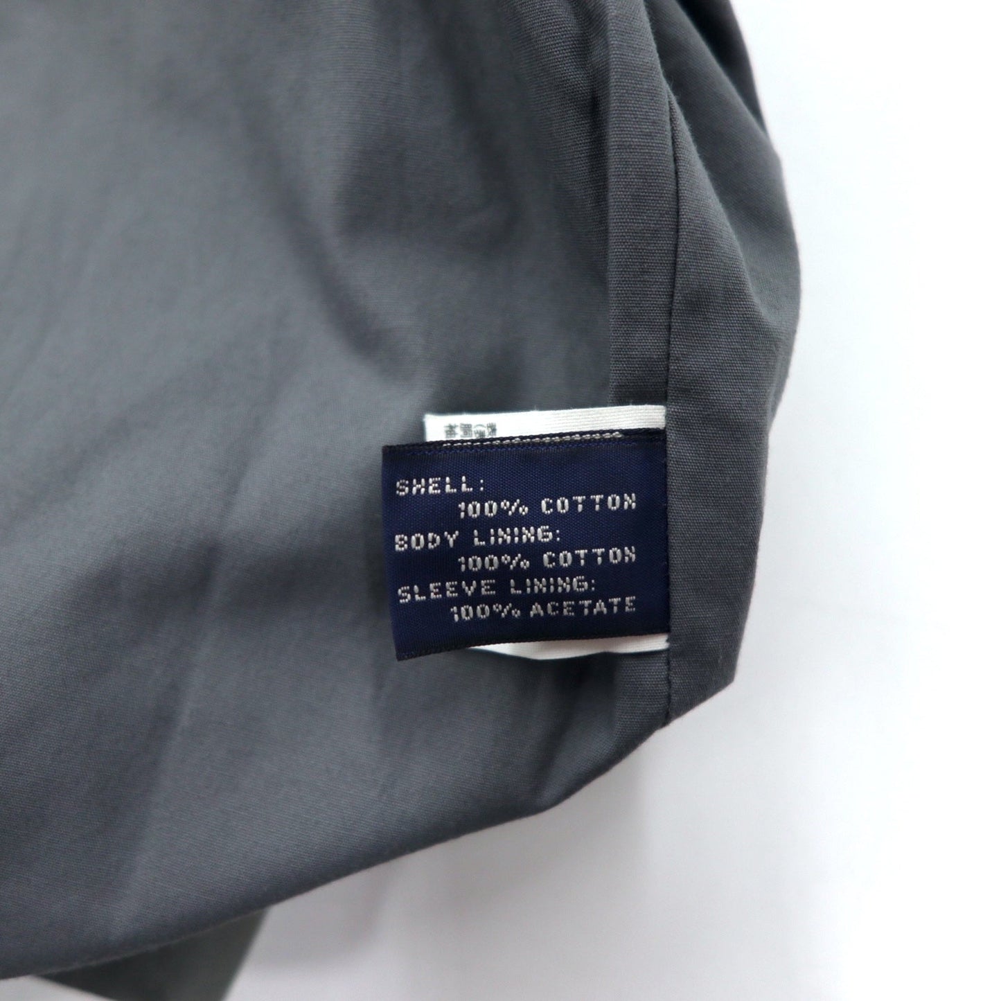 346 BROOKS BROTHERS Swing Top Harrington Jacket, Size M, Gray, Cotton