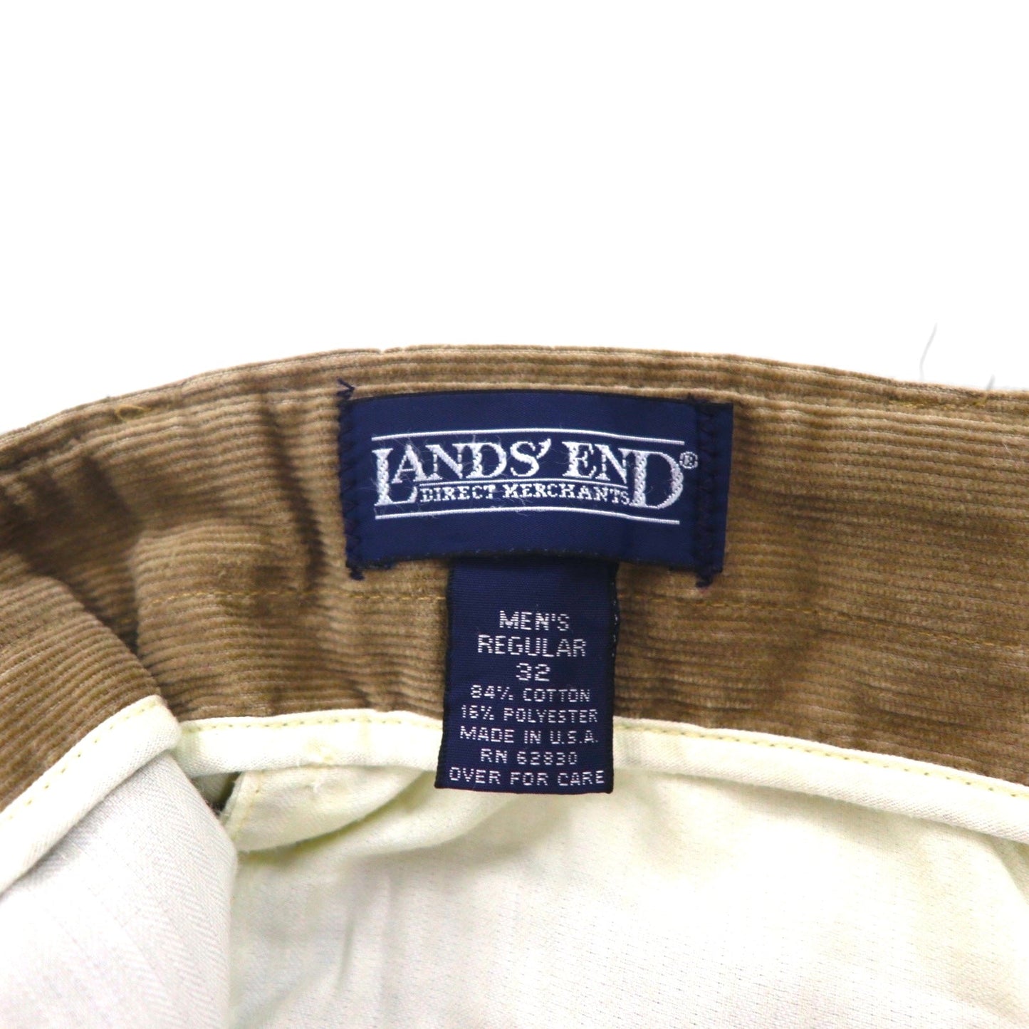 LANDS' END 90年代 USA製 コーデュロイパンツ チノパンツ M ベージュ コットン