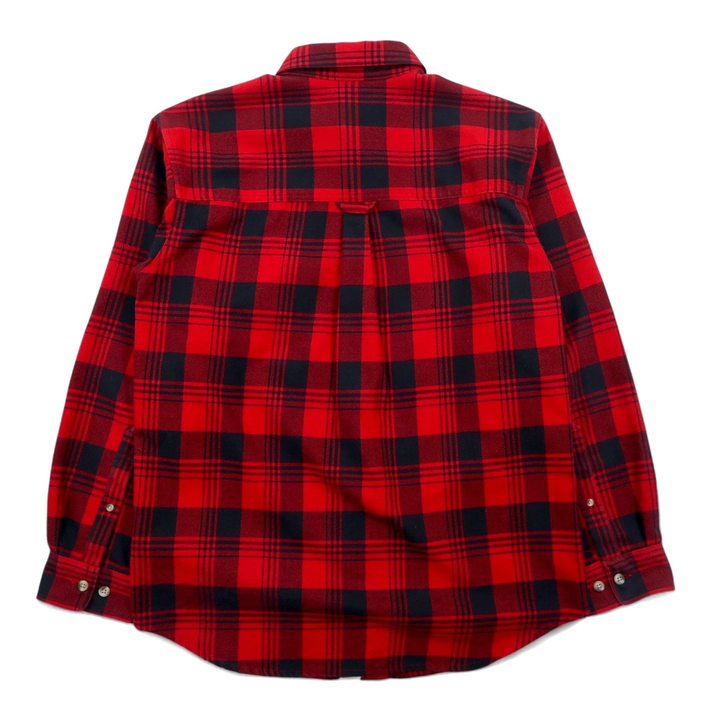 Columbia Titanium Flannel Work Shirt, Size M, Red, Black, Cotton