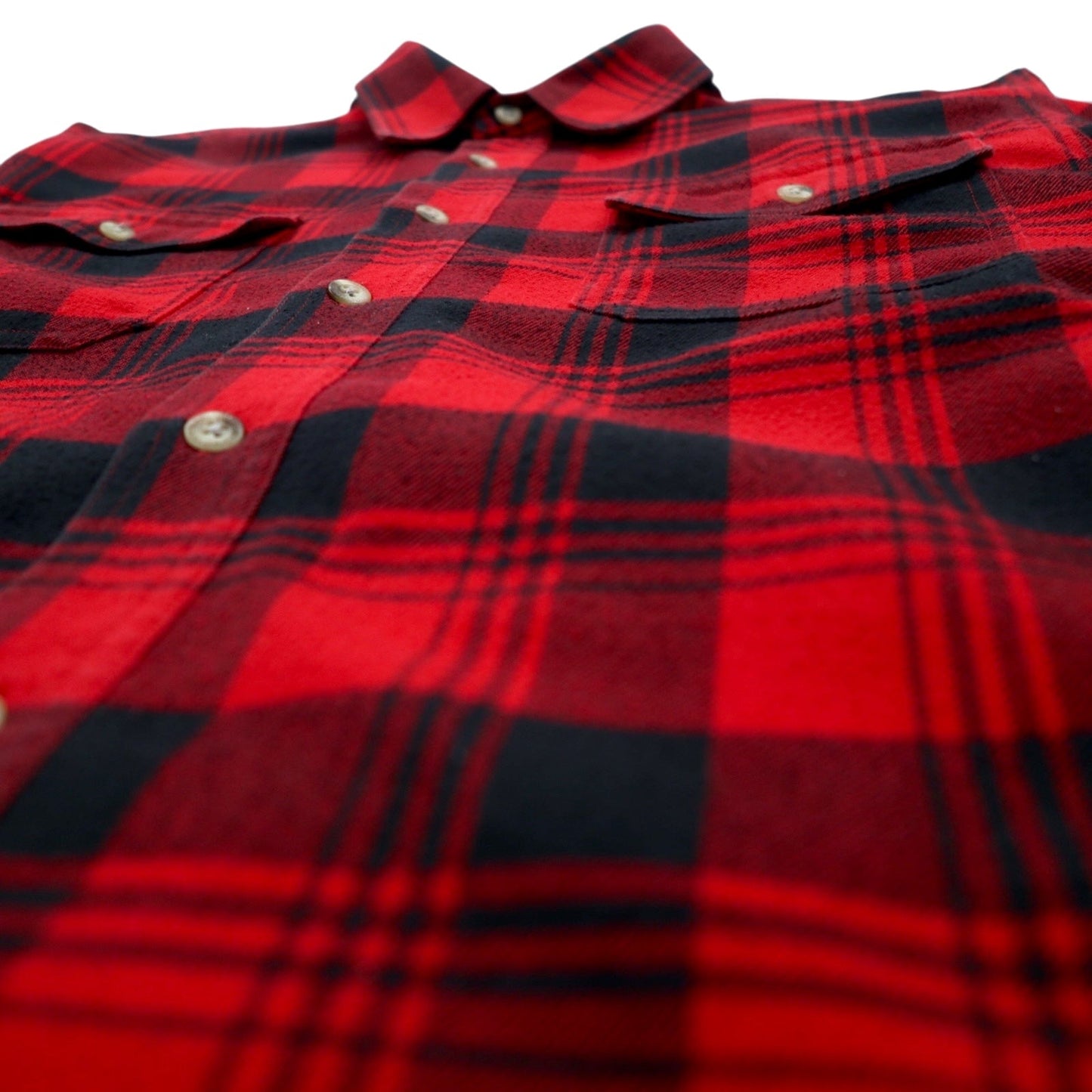 Columbia Titanium Flannel Work Shirt, Size M, Red, Black, Cotton