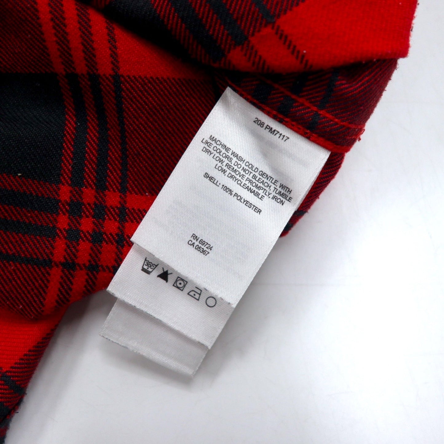 Columbia Titanium Flannel Work Shirt, Size M, Red, Black, Cotton