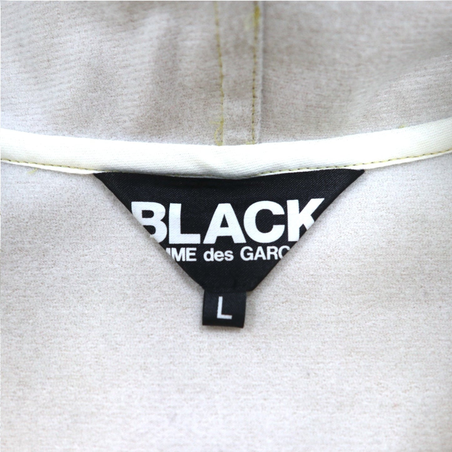 BLACK comme des GARCONS ジップパーカー L メタリック ゴールド AD2018 日本製