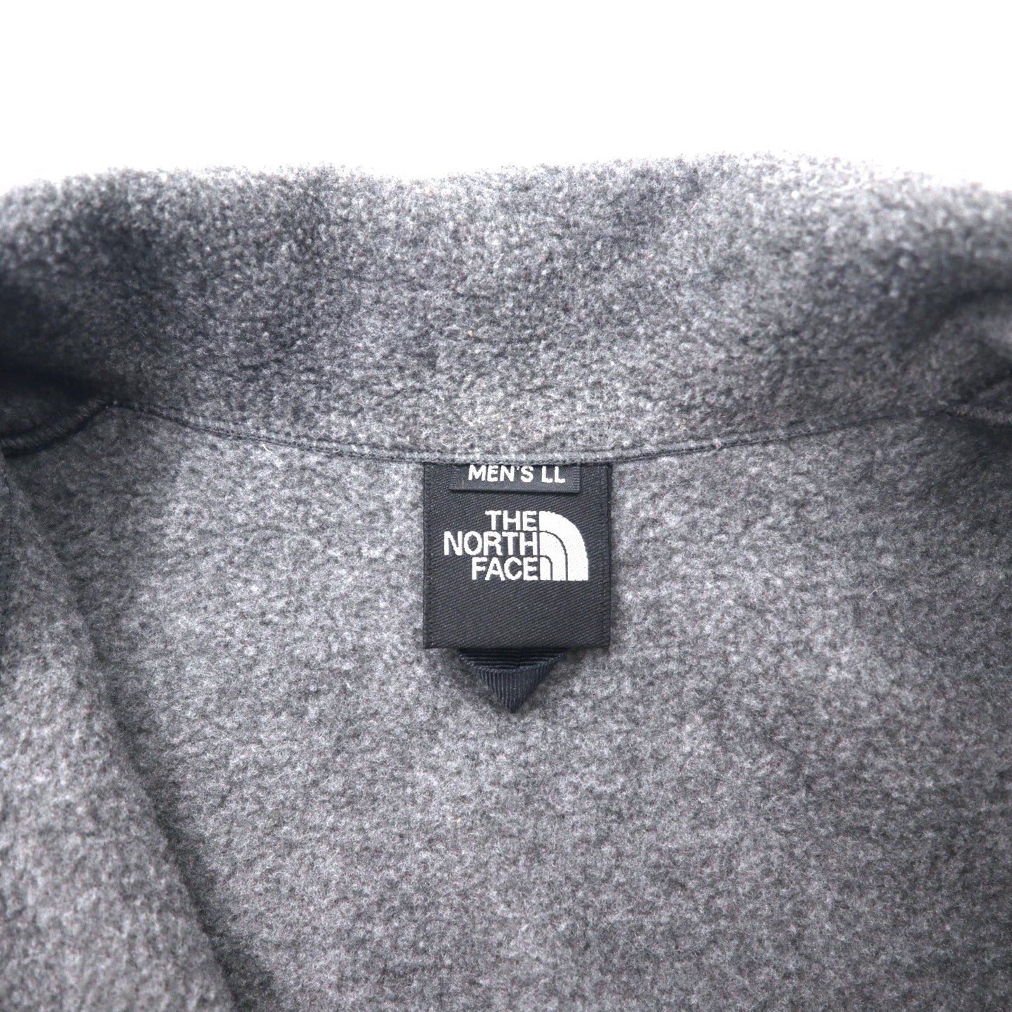 THE NORTH FACE デナリジャケット フリース LL グレー ポリエステル POLARTEC ワンポイントロゴ刺繍 NL45001A