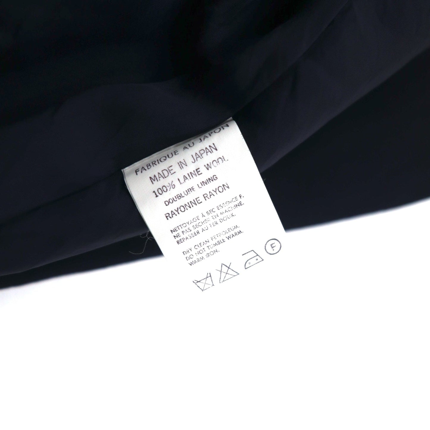 Y's 90s Double-Breasted Tailored Jacket/Blazer, Navy Gabardine, Size S, YT-J06_100, Made in Japan