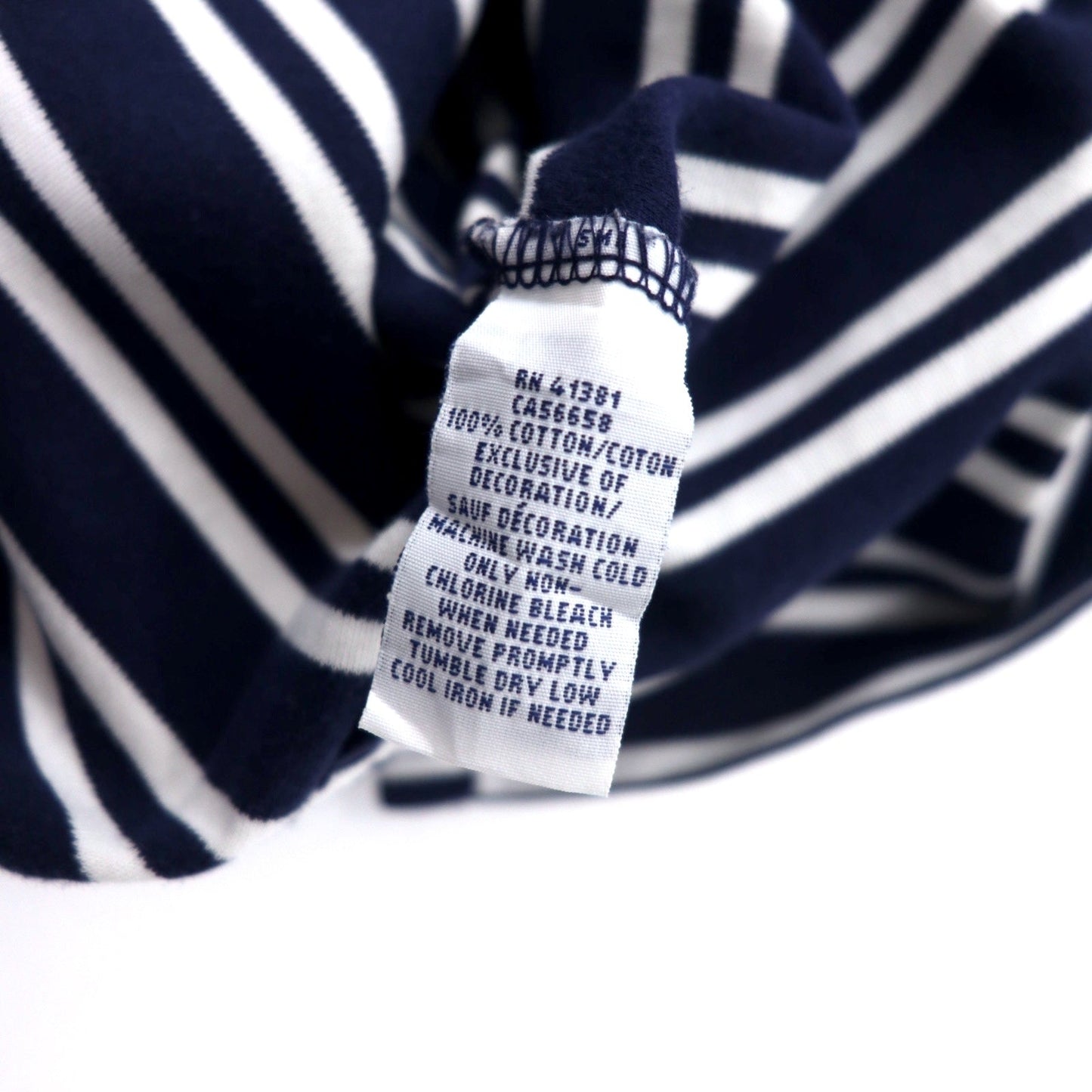 POLO RALPH LAUREN Striped Polo Shirt, XL, Navy and White Cotton, Small Pony Embroidery