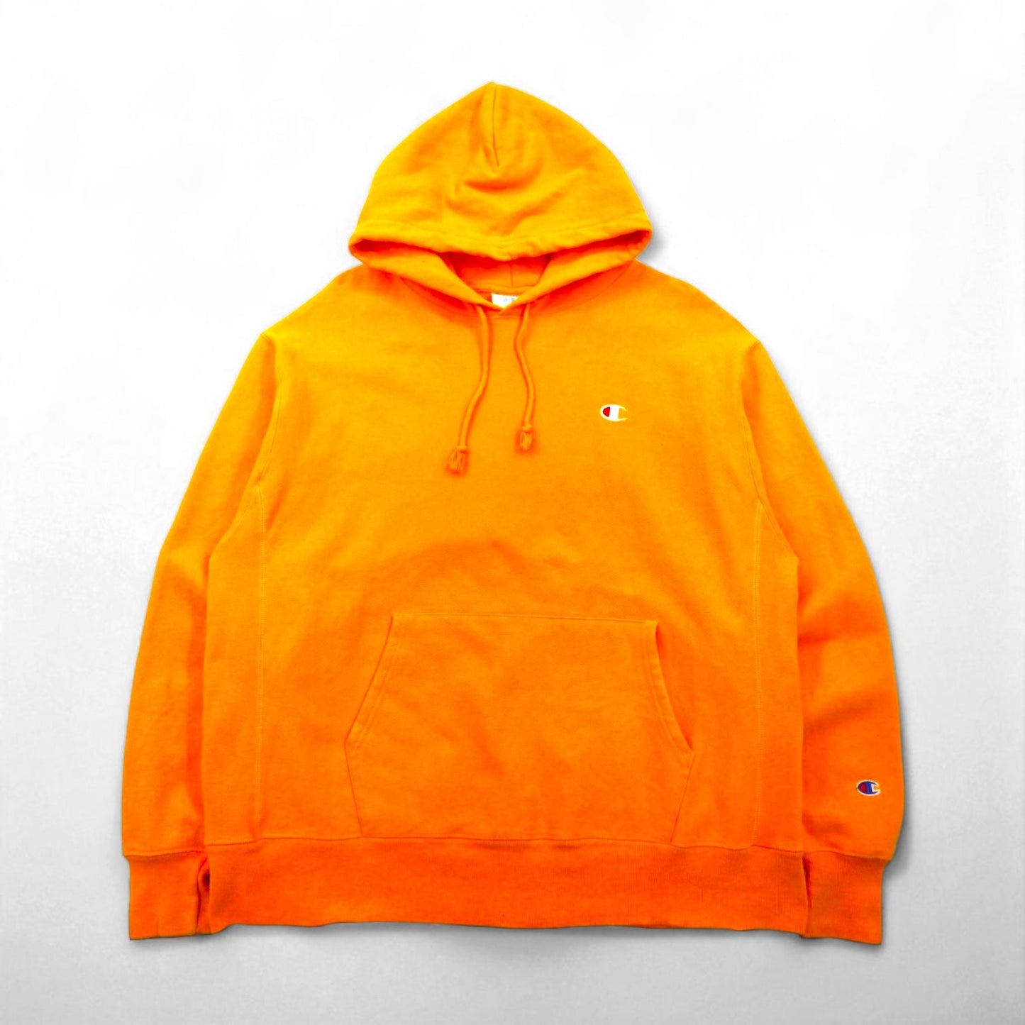 Champion リバースウィーブ REVERSE WEAVE プルオーバー パーカー 3XL イエロー 青単タグ 復刻 ビッグサイズ
