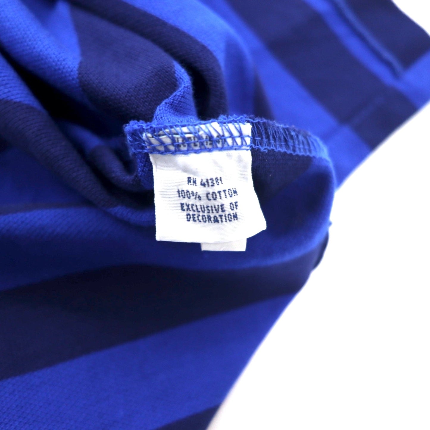 POLO RALPH LAUREN Striped Polo Shirt, XL, Blue/Navy, Cotton, Pique, Custom Fit, Small Pony Embroidery