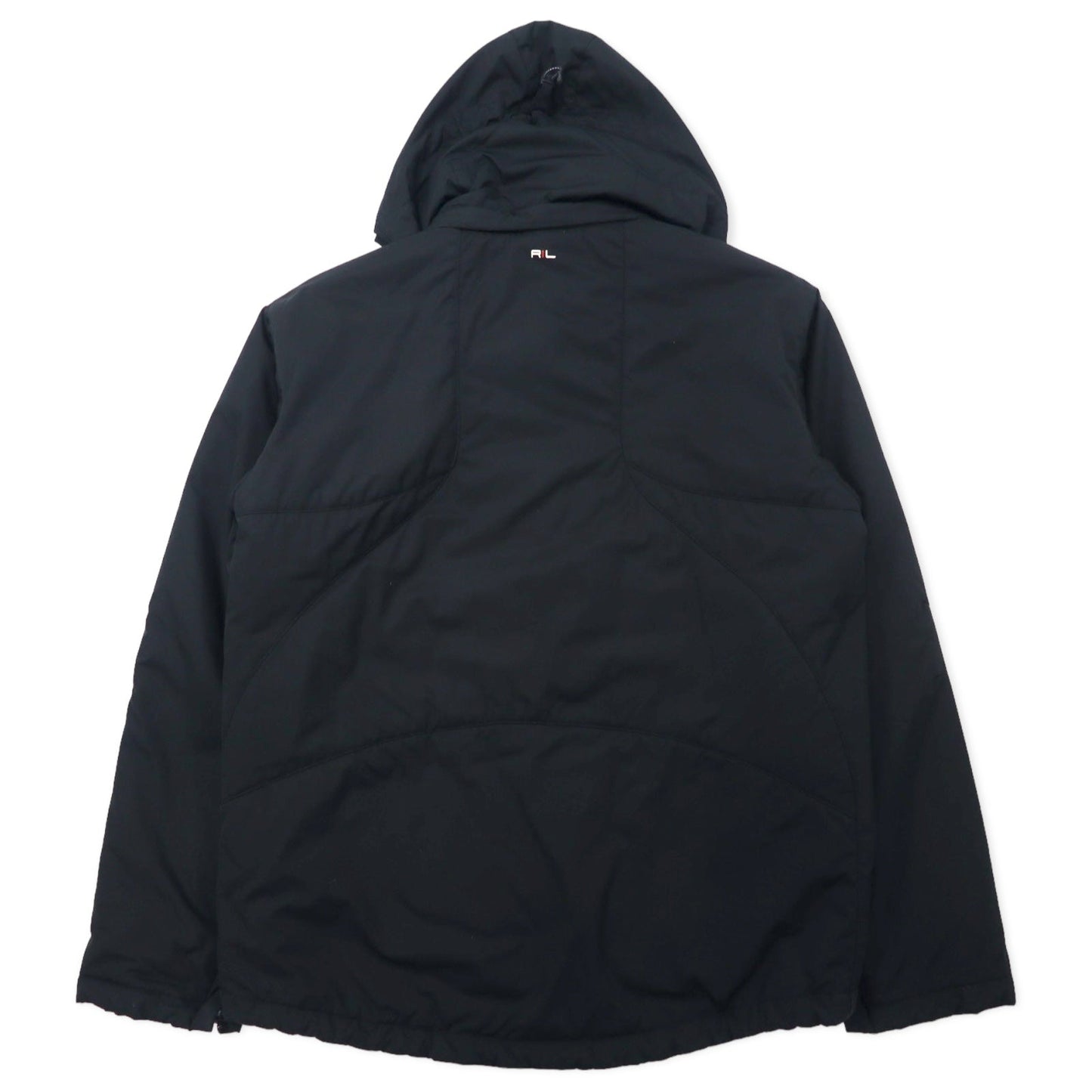 Polo by Ralph Lauren 3WAY ダウンジャケット 中綿 L ブラック ポリエステル キルティングライナー着脱式 パーカー着脱式 TROOPER JACKET