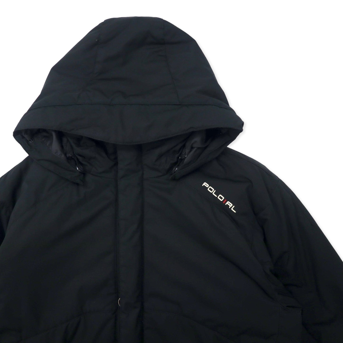 Polo by Ralph Lauren 3WAY ダウンジャケット 中綿 L ブラック ポリエステル キルティングライナー着脱式 パーカー着脱式 TROOPER JACKET