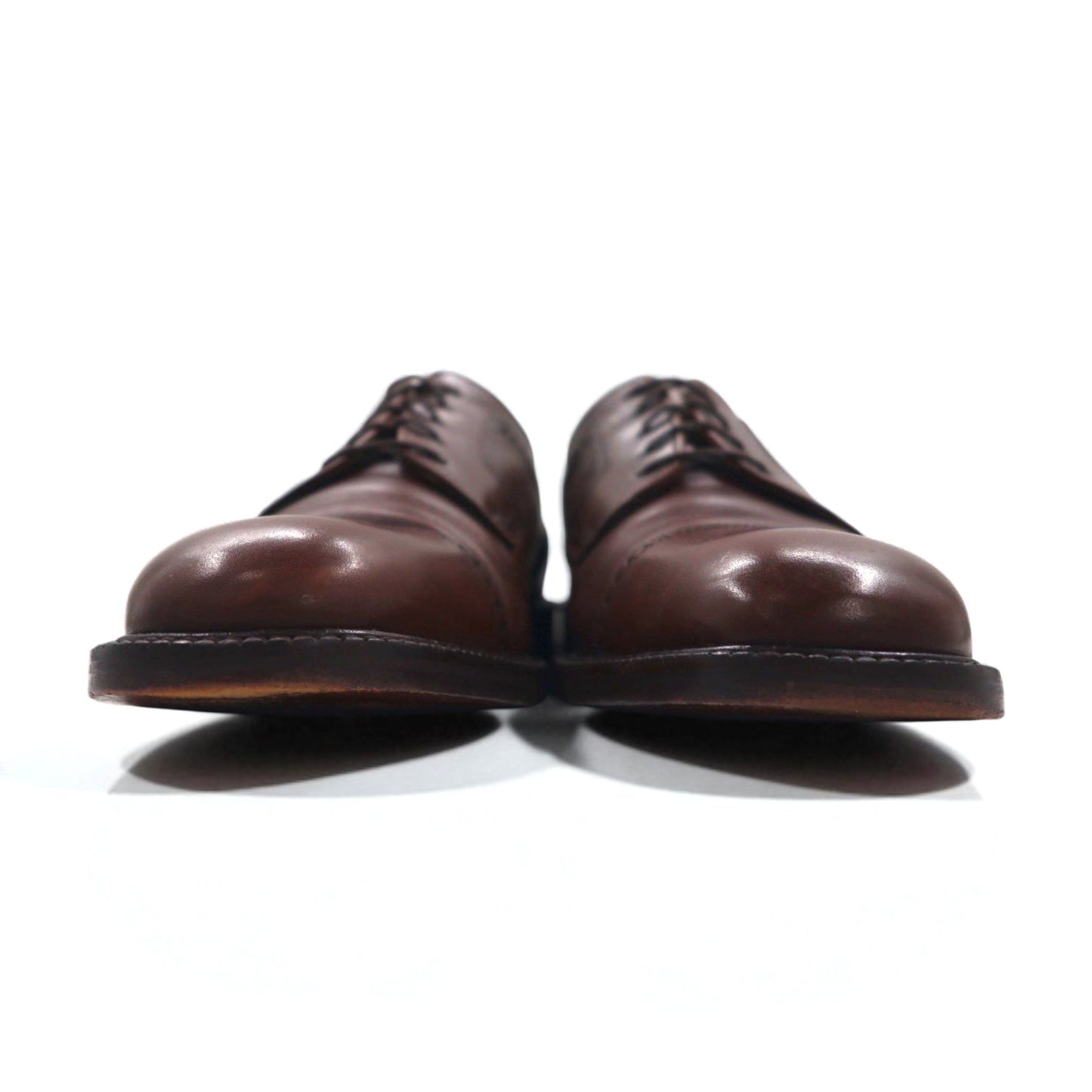 FLORSHEIM Imperial Straight-Tip Dress Shoes, Made in Italy, Size 27cm, Brown Leather, 93681