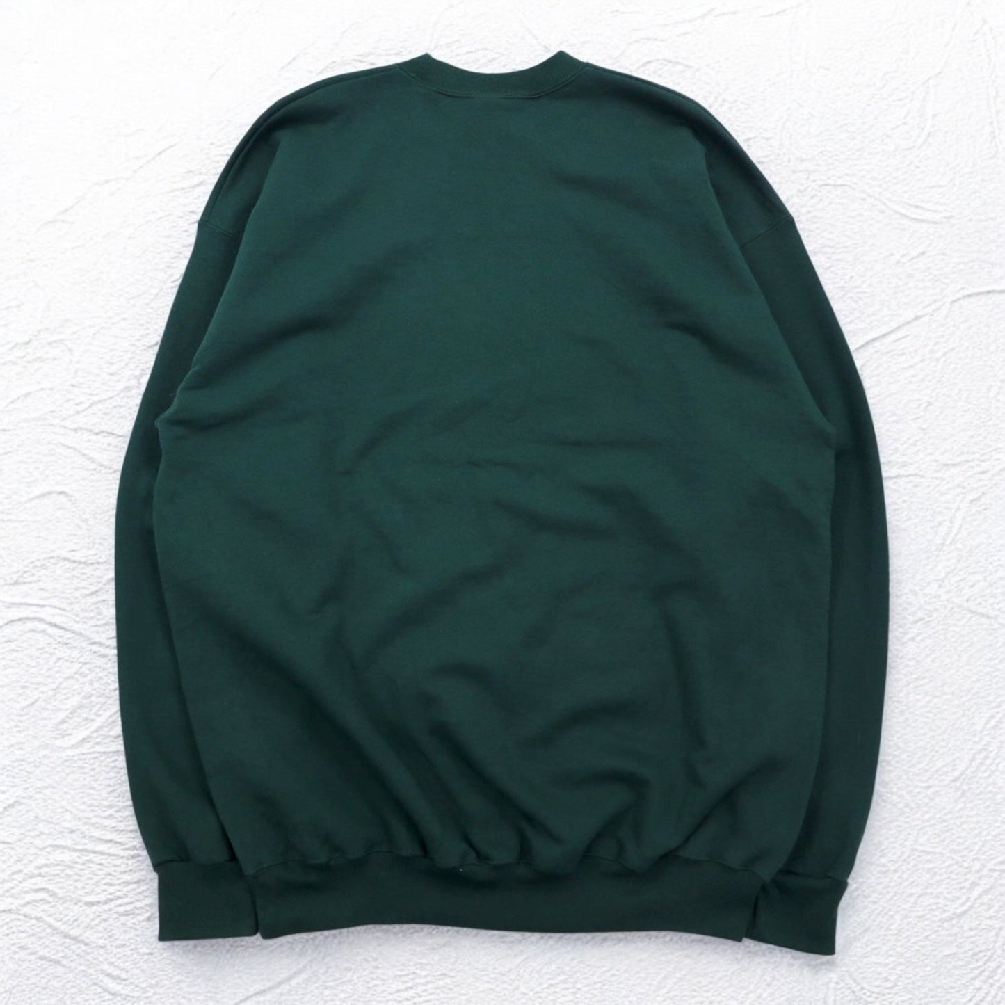 PORT & COMPANY College Print Sweatshirt, Size XL, Green, Fleece-Lined, Arch Logo, MARINER, Made in Honduras