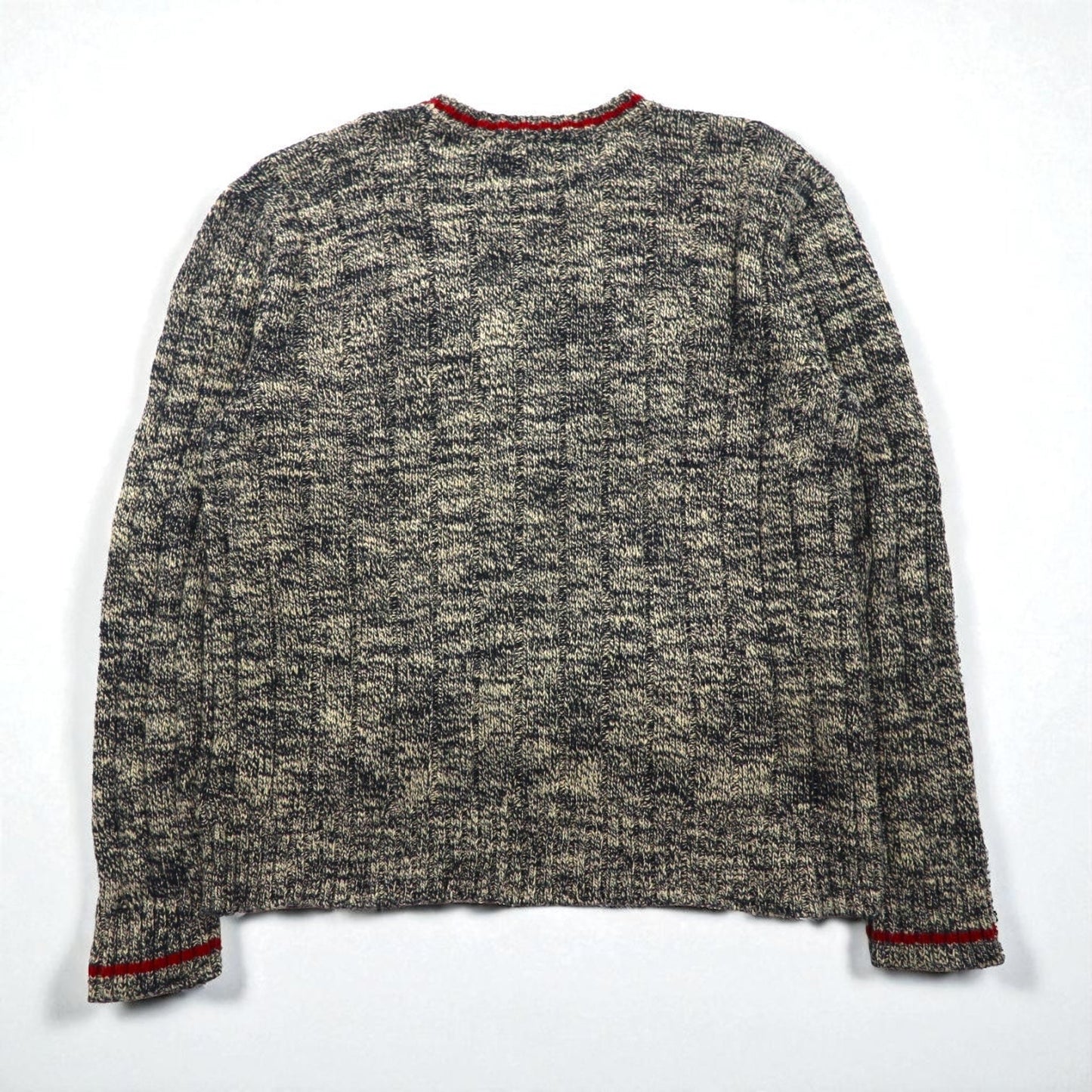 Polo Ralph Lauren ローゲージ ニット クルーネック セーター L ミックス グレー コットン