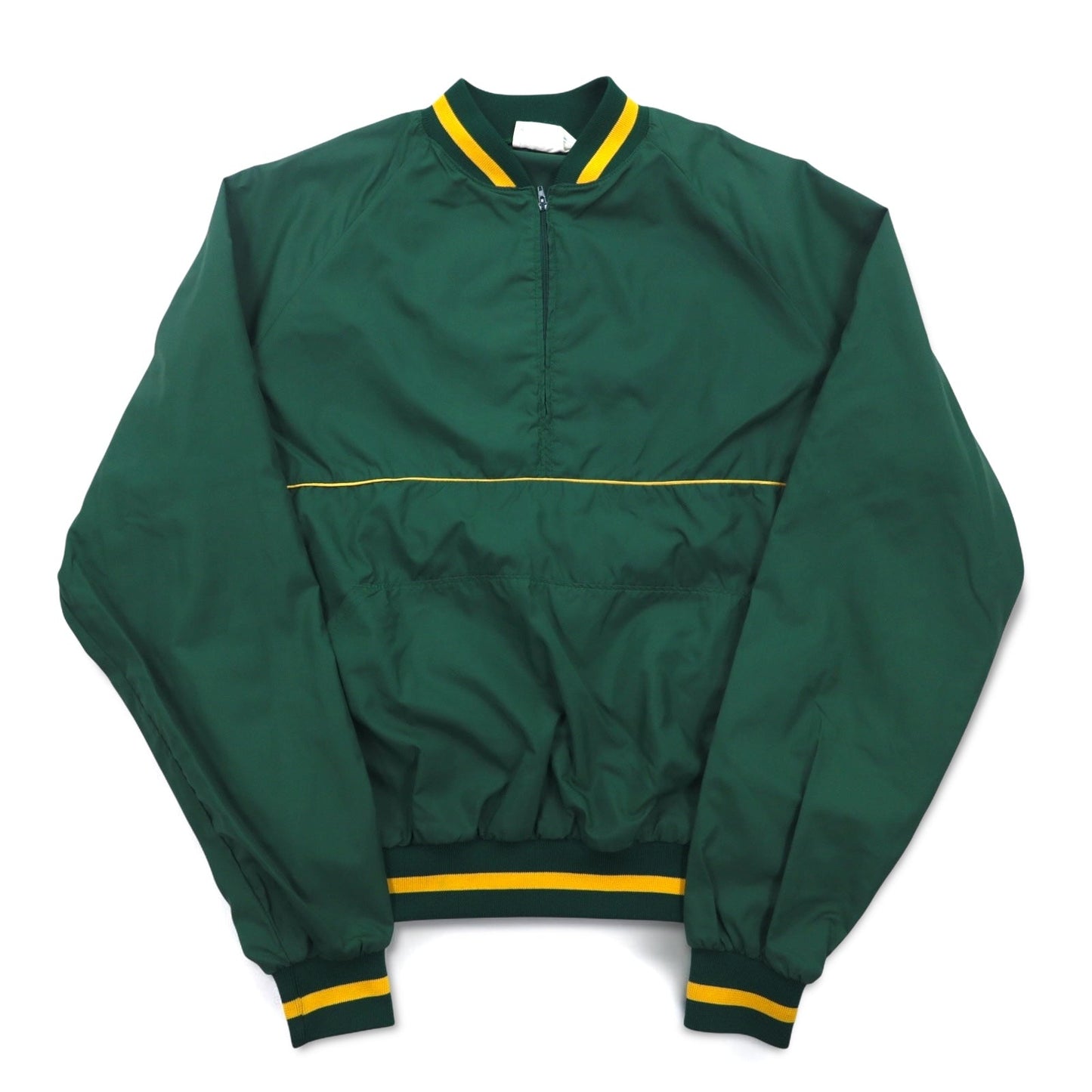 Made in USA 90s Doherty Dunne Ribline Half-Zip Nylon Jacket, Size L, Green