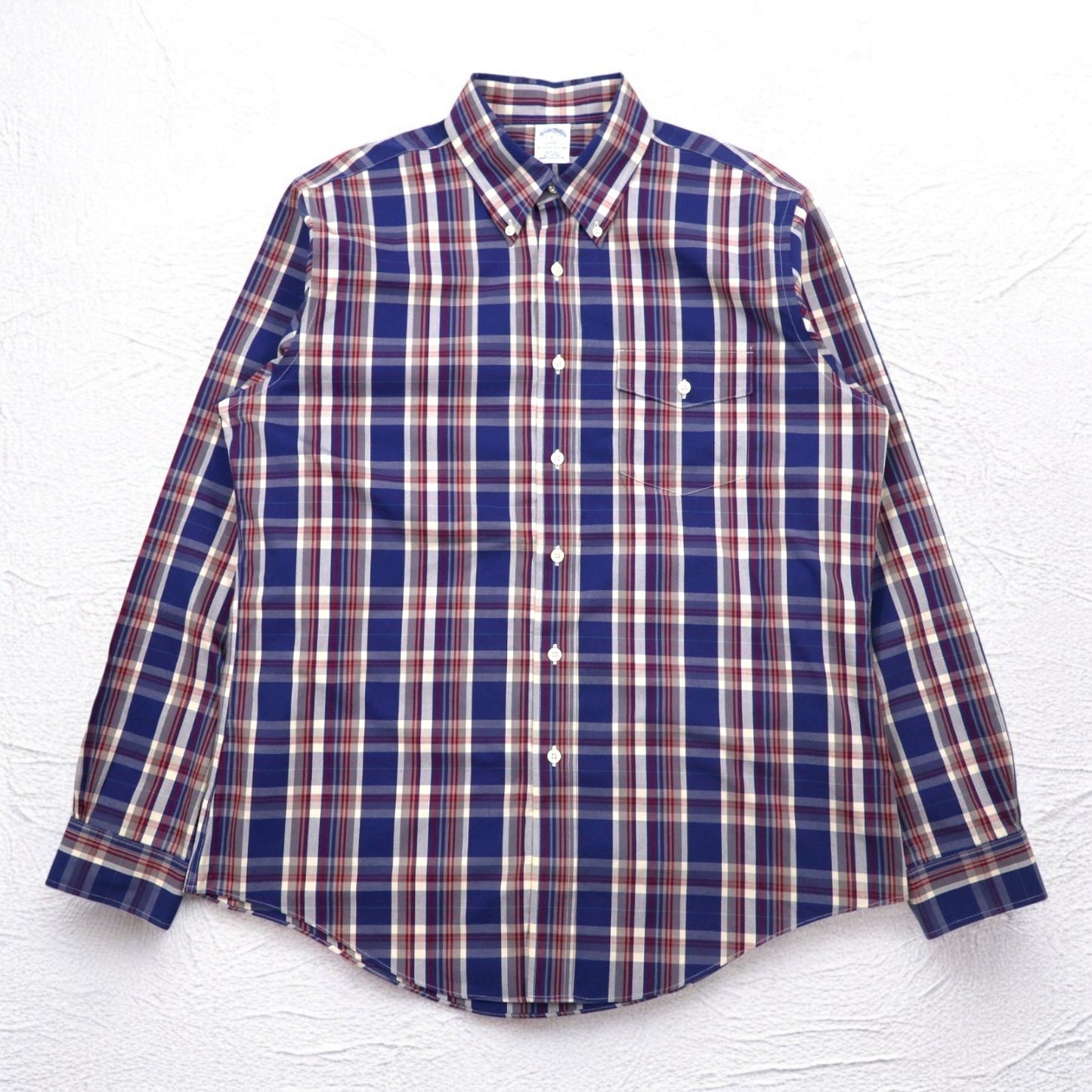 Brooks Brothers 346 ボタンダウンシャツ L マルチカラー 胸ポケット THE ORIGINAL POLO SHIRT